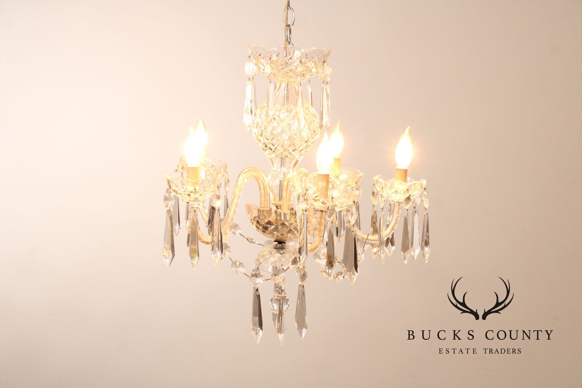 Waterford Crystal Five Light Chandelier