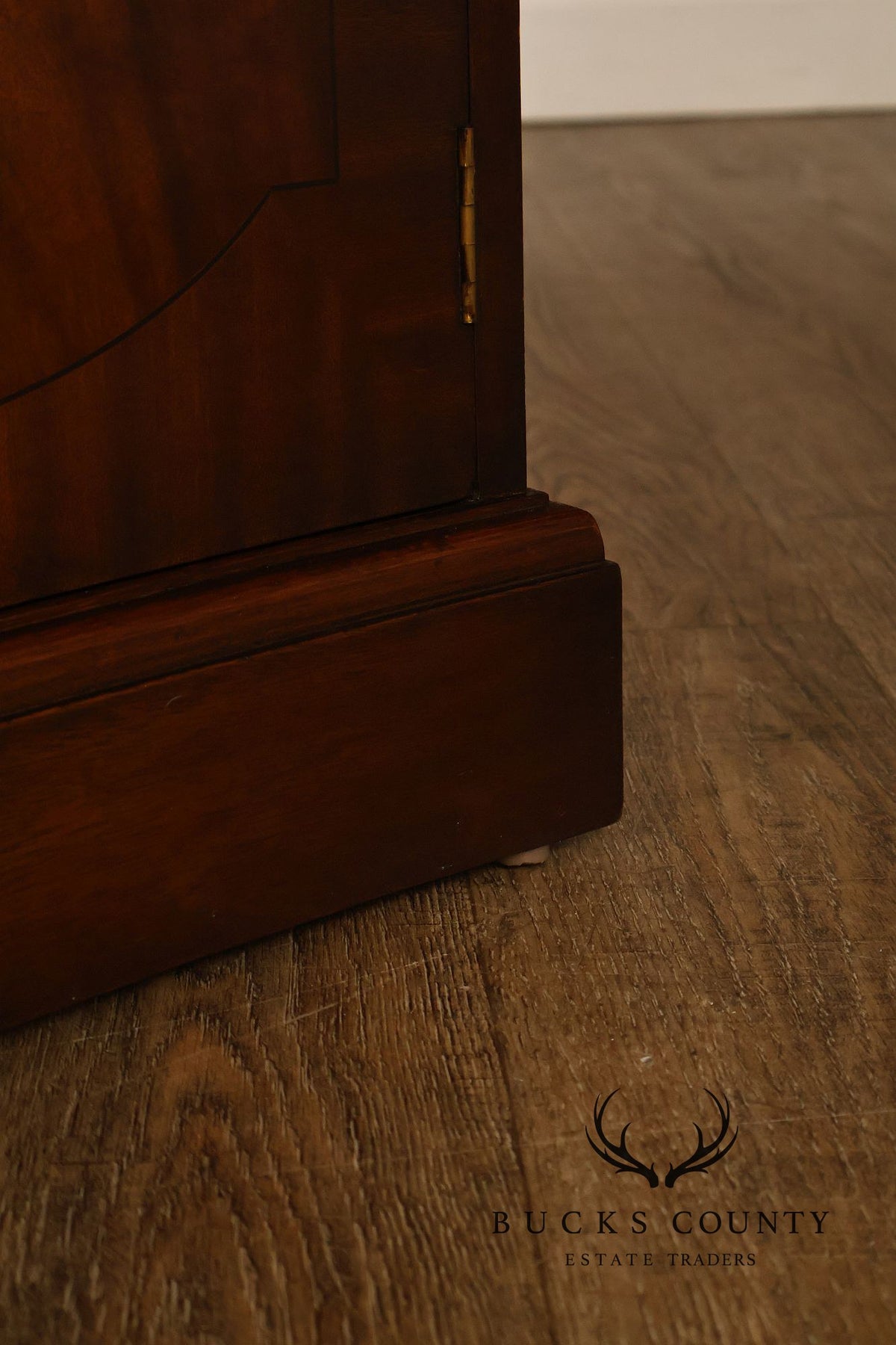 Bevan Funnell Reprodux English Georgian Style Inlaid Mahogany Breakfront