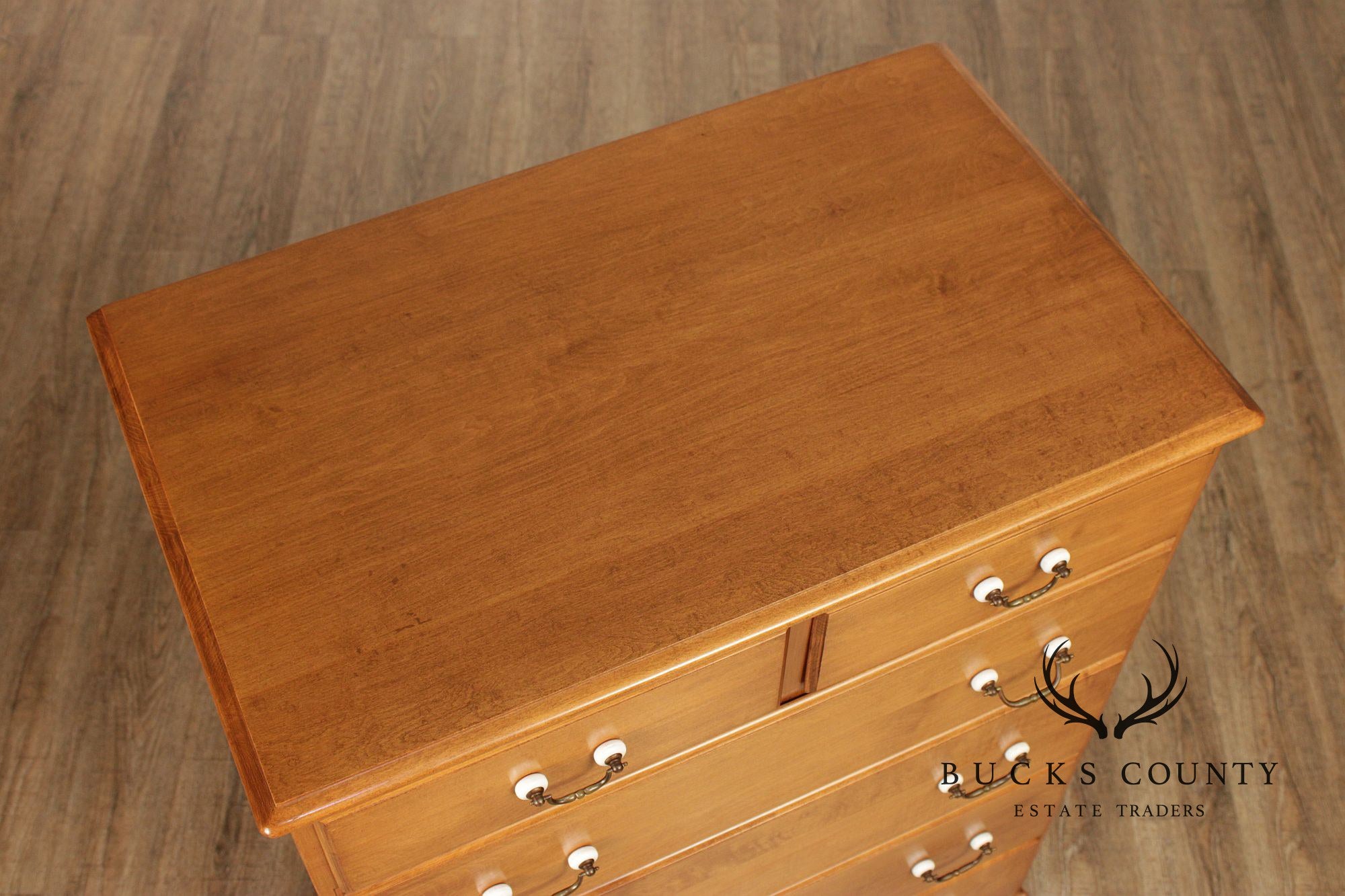 Beals Furniture Vintage Traditional Rock Maple Tall Chest