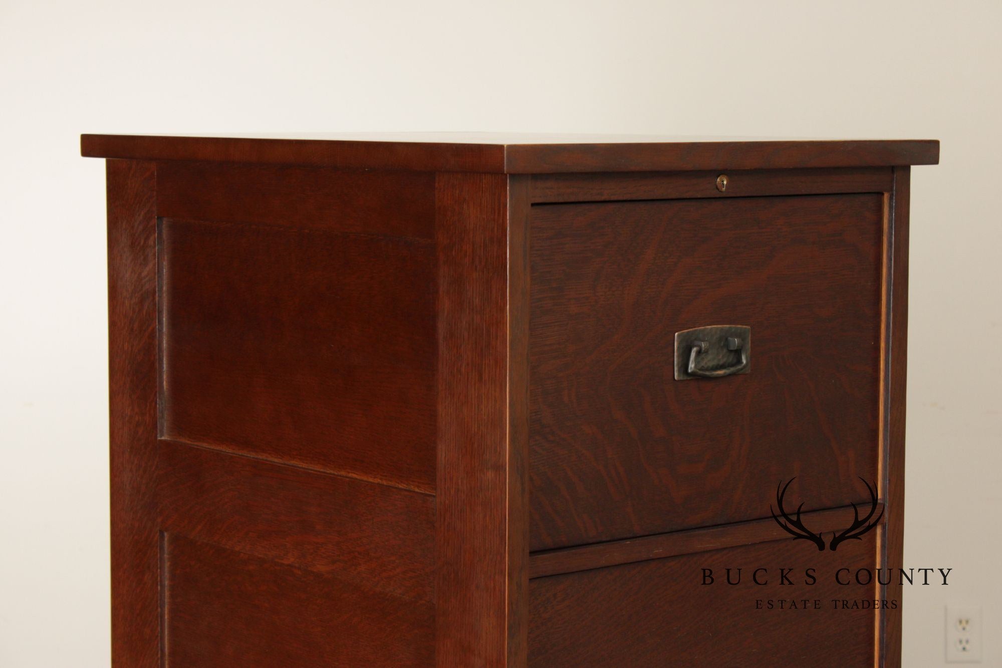 Stickley Mission Collection Oak Four Drawer File Cabinet