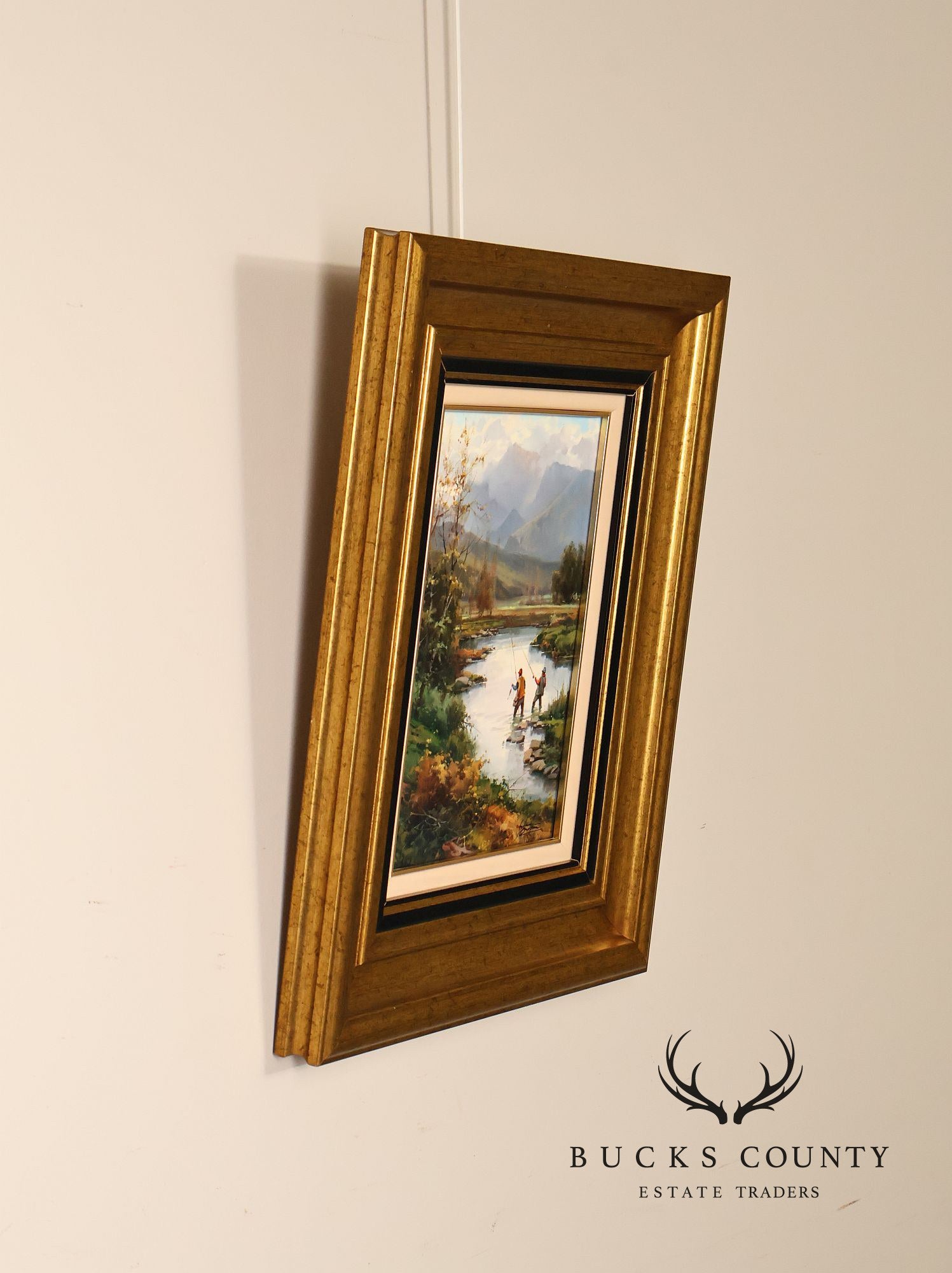 Salvador Caballero Oil Painting, 'Dia de Pesca'