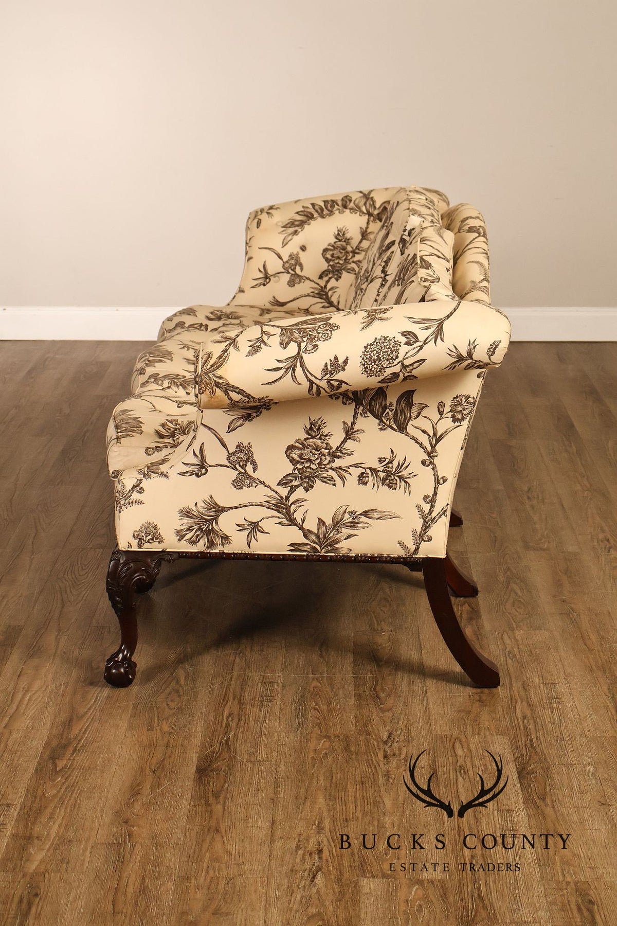 Baker Williamsburg Reproductions Camelback Sofa