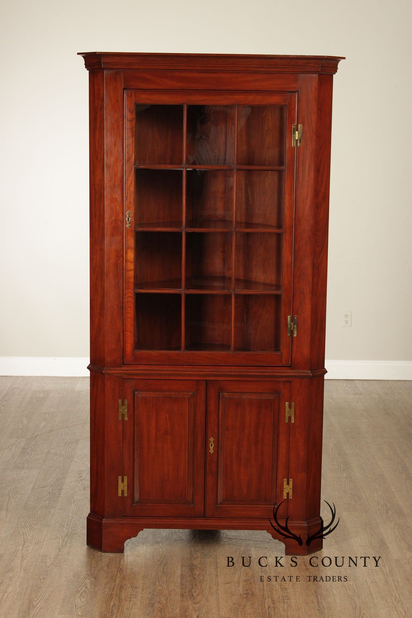 Henkel Harris Traditional Cherry Corner Cupboard