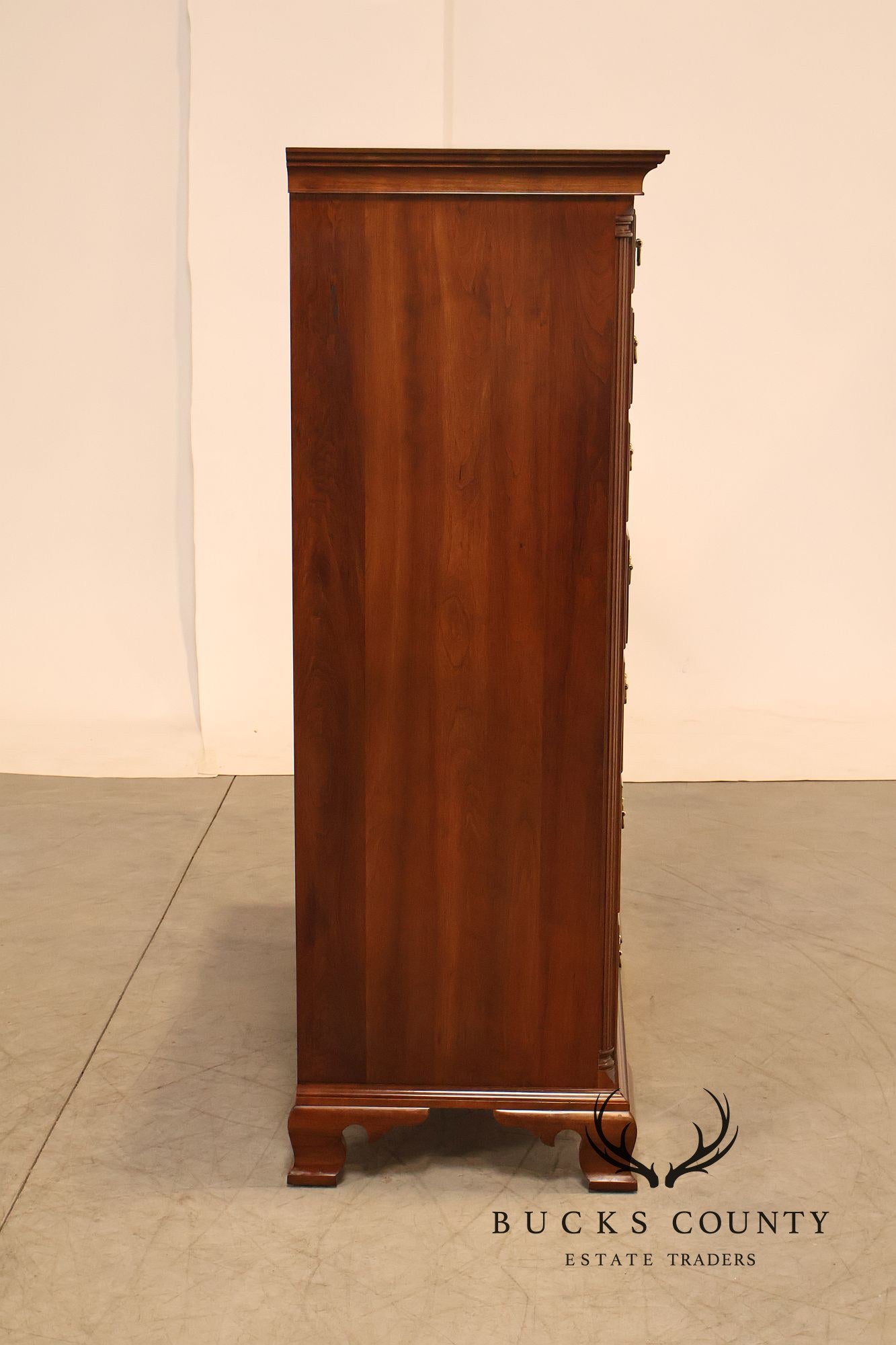 Stickley Chippendale Style Cherry Tall Chest