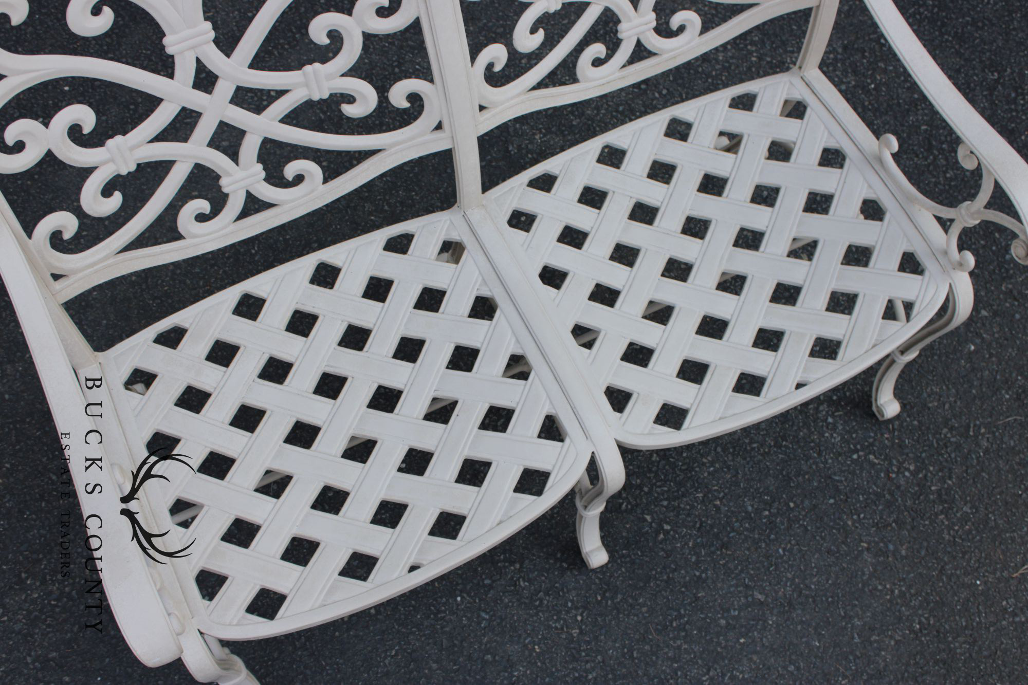 Frontgate Cast Aluminum Outdoor Garden Settee