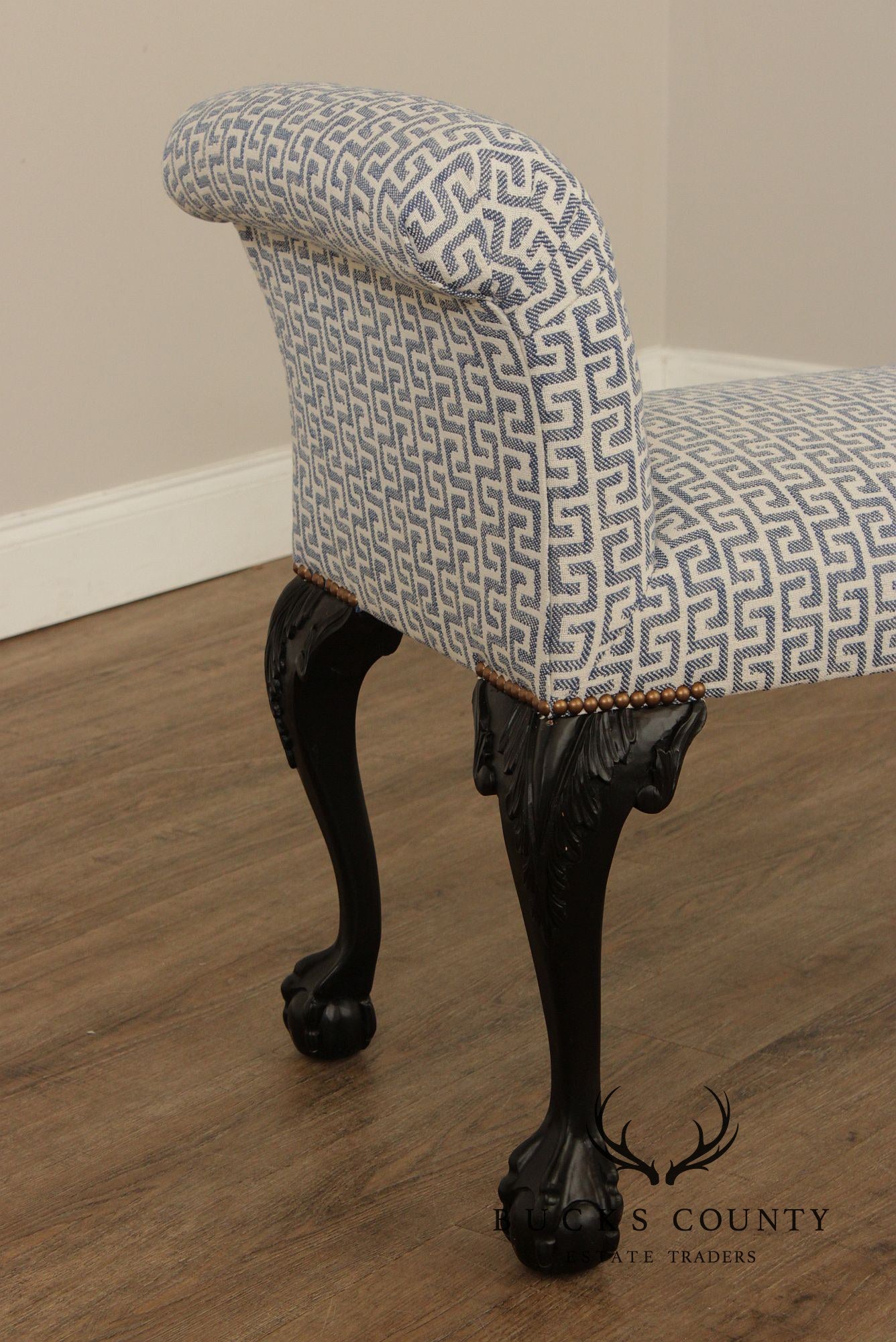 Chippendale Style Ball and Claw Foot Window Seat