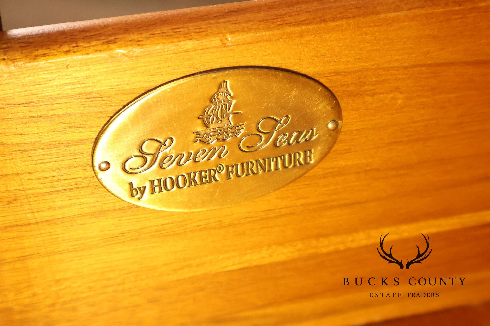 Hooker Furniture Seven Seas Mahogany Demilune Console Chest