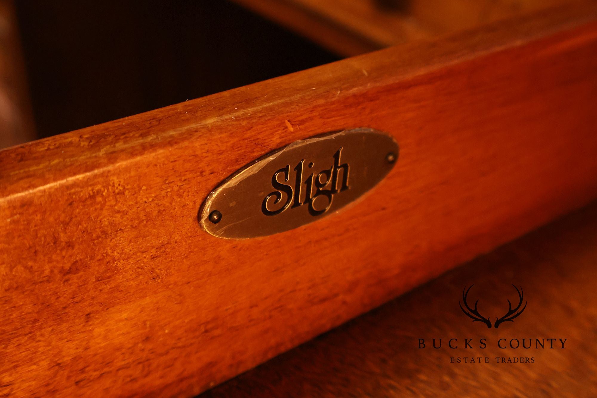 Sligh Traditional Style Leather Top Executive Desk