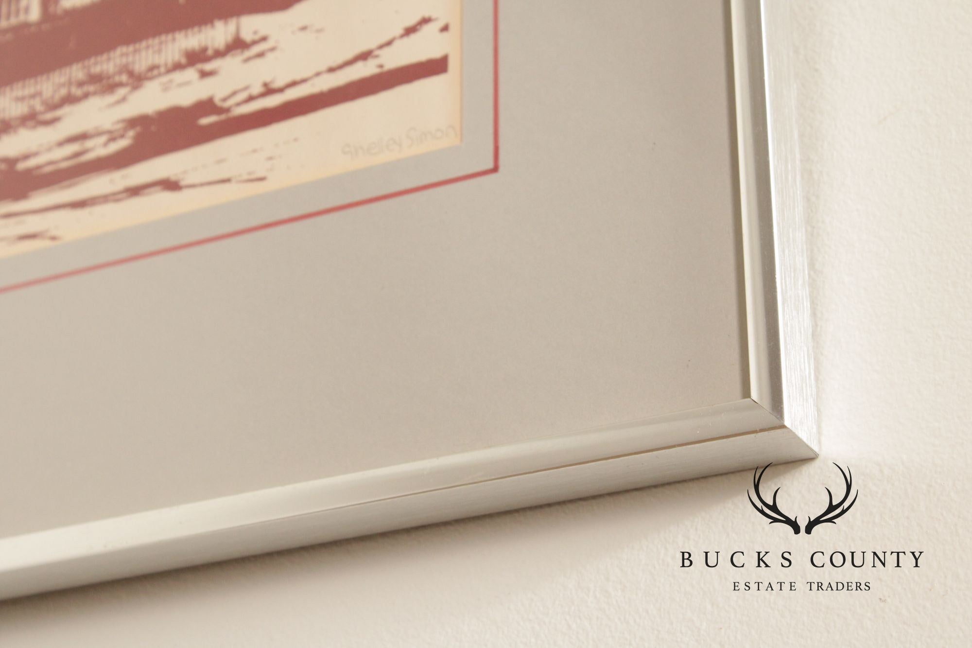 Shelley Simon Framed Linocut, Historic Cape May Douglas Gregory House