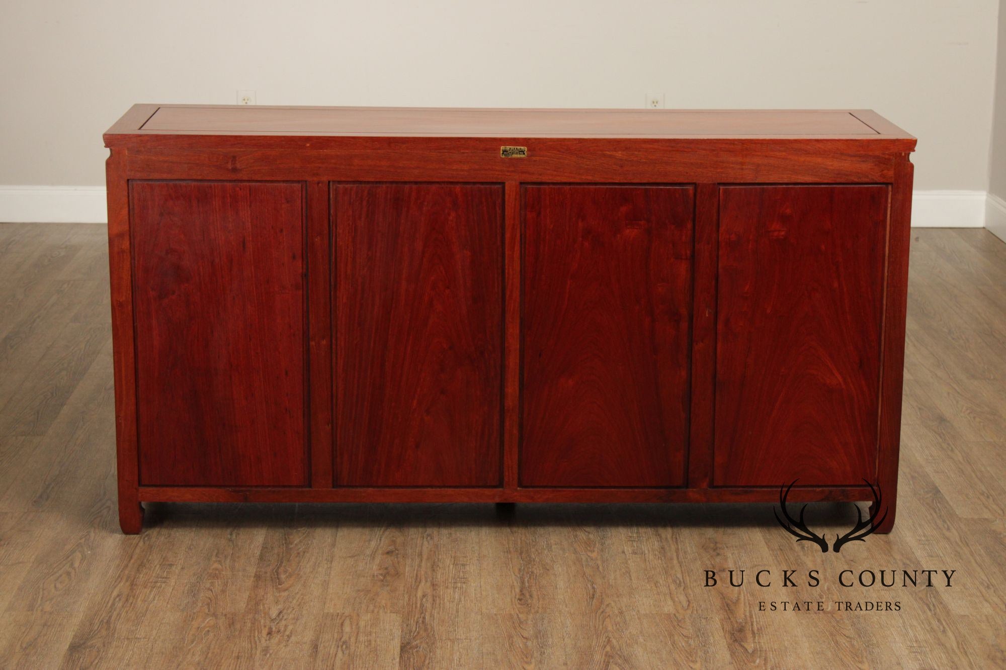 George Zee Chinoiserie Teak Sideboard