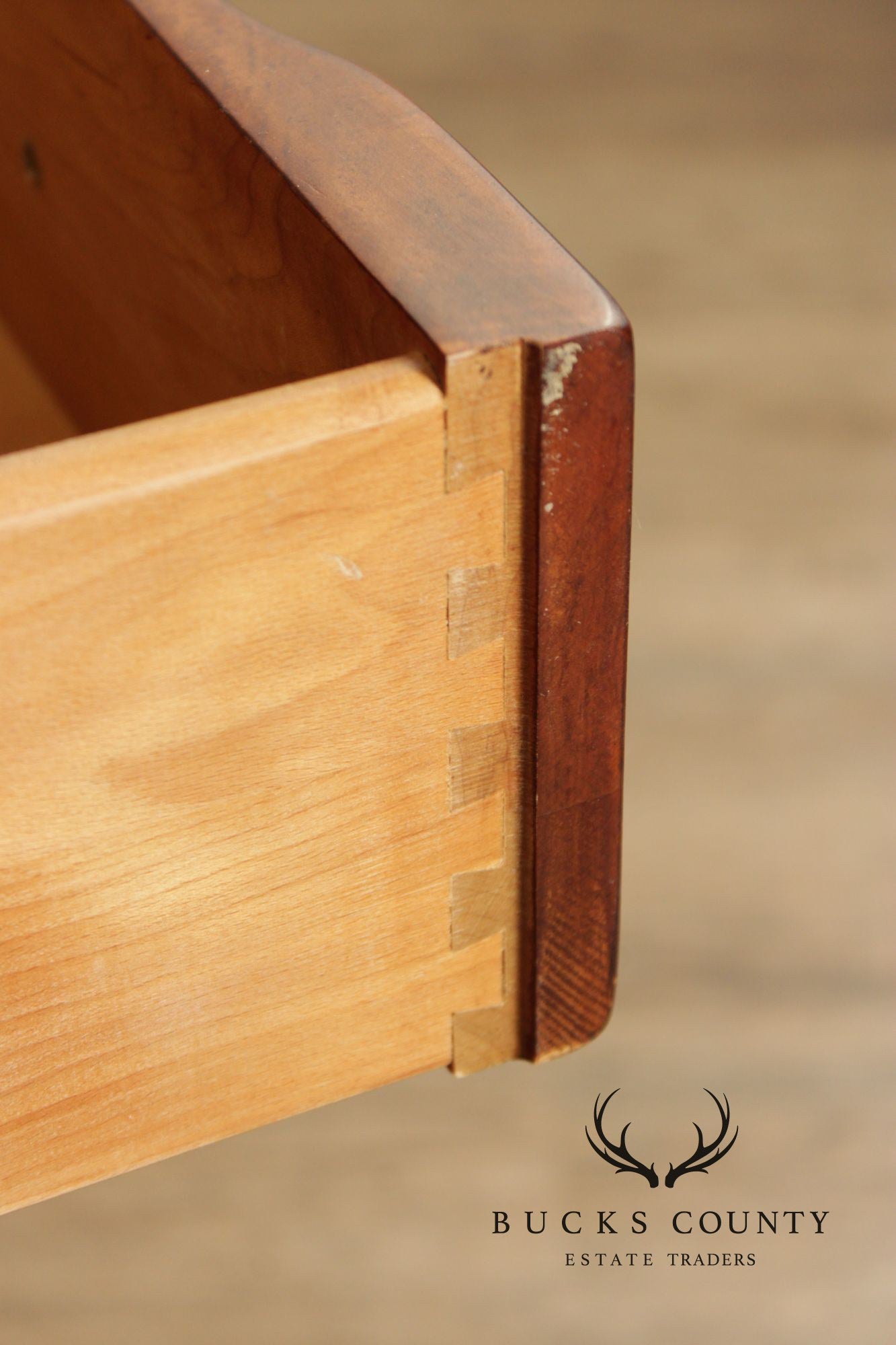 Century Furniture Georgian Style Block Front Bedside Chest