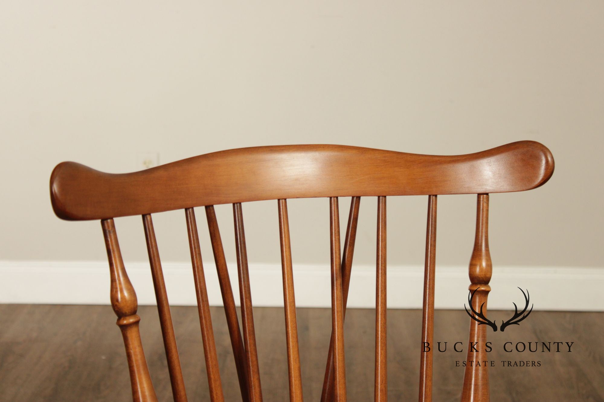 Heywood Wakefield Vintage Set of Six Maple Windsor Dining Chairs