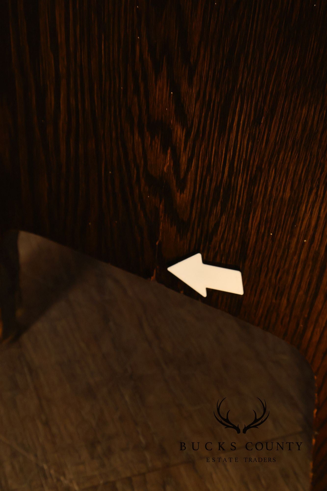 Antique Mission Oak Arts And Crafts Two Door Bookcase