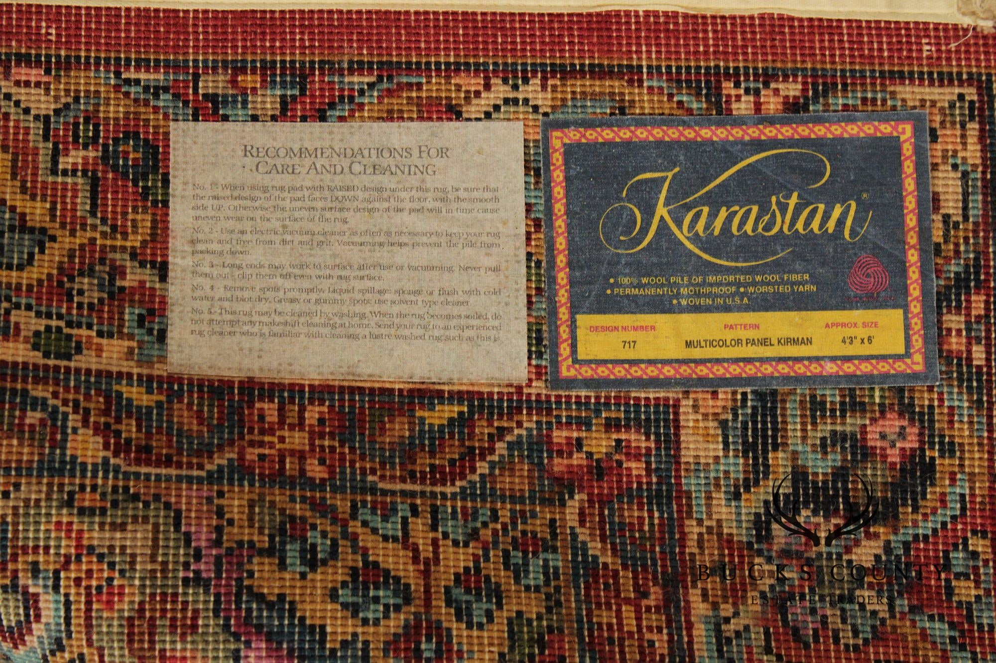 Karastan Kirman Area Rug 4.3 X 6