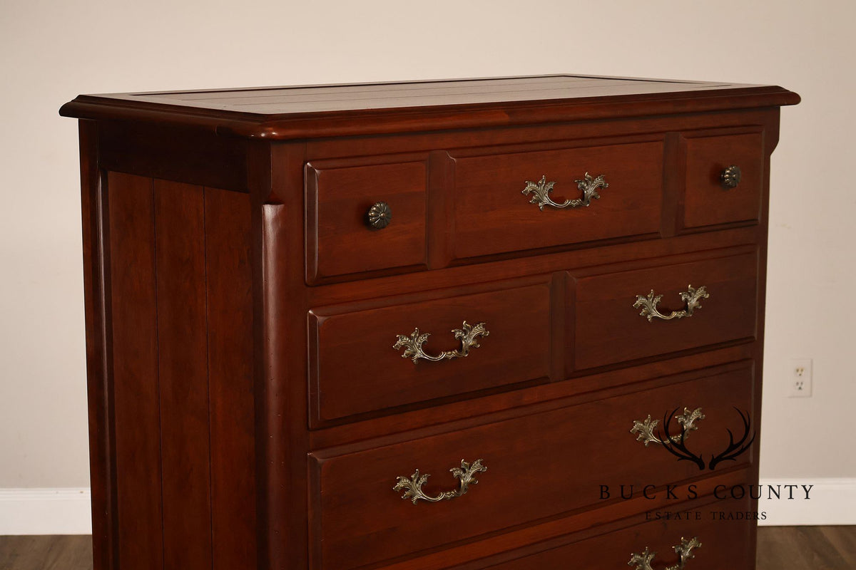 Thomasville Montrachet Collection French Provincial Cherry Tall Chest Of Drawers
