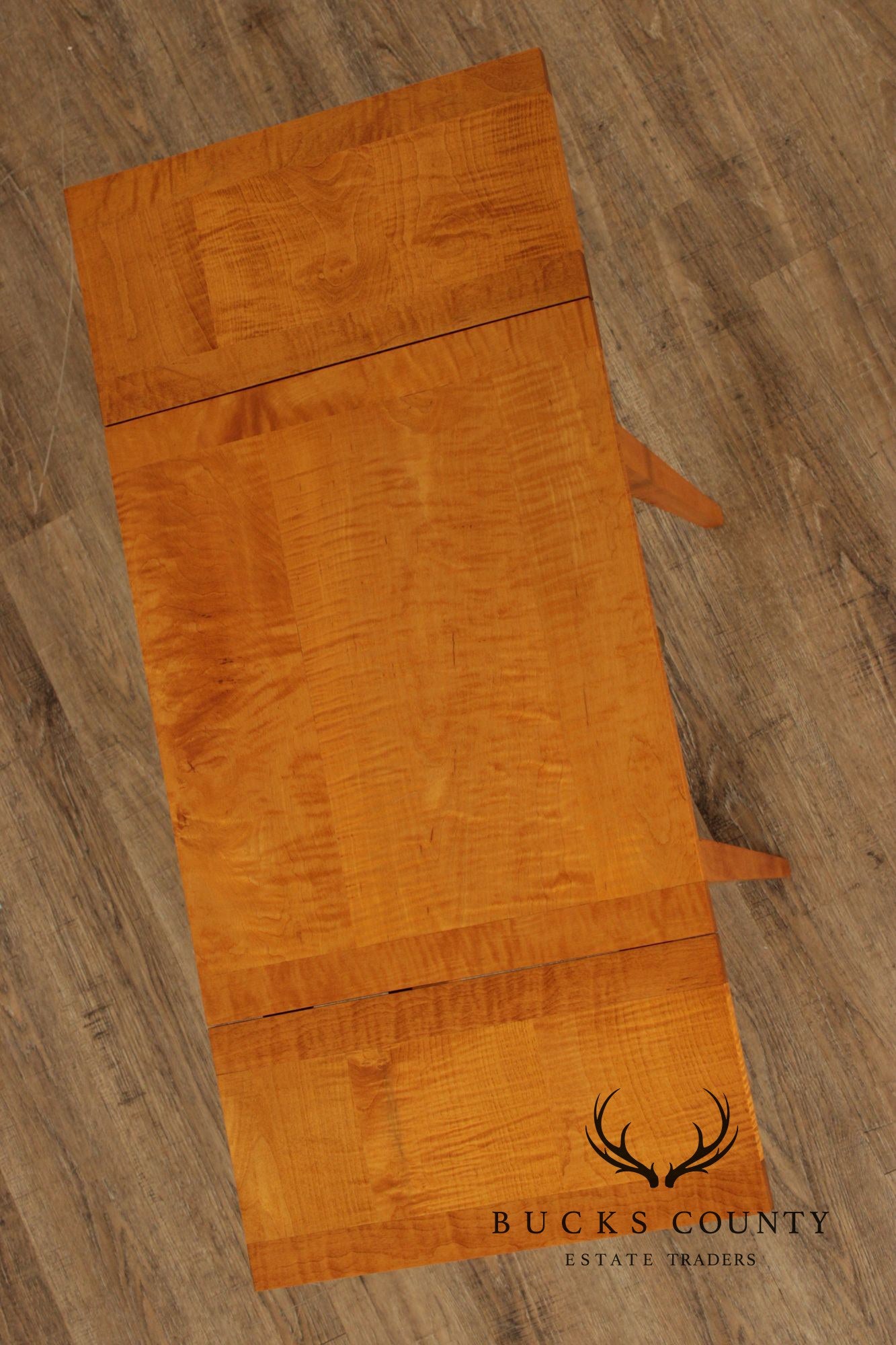 Federal Style Tiger Maple Pembroke Side Table