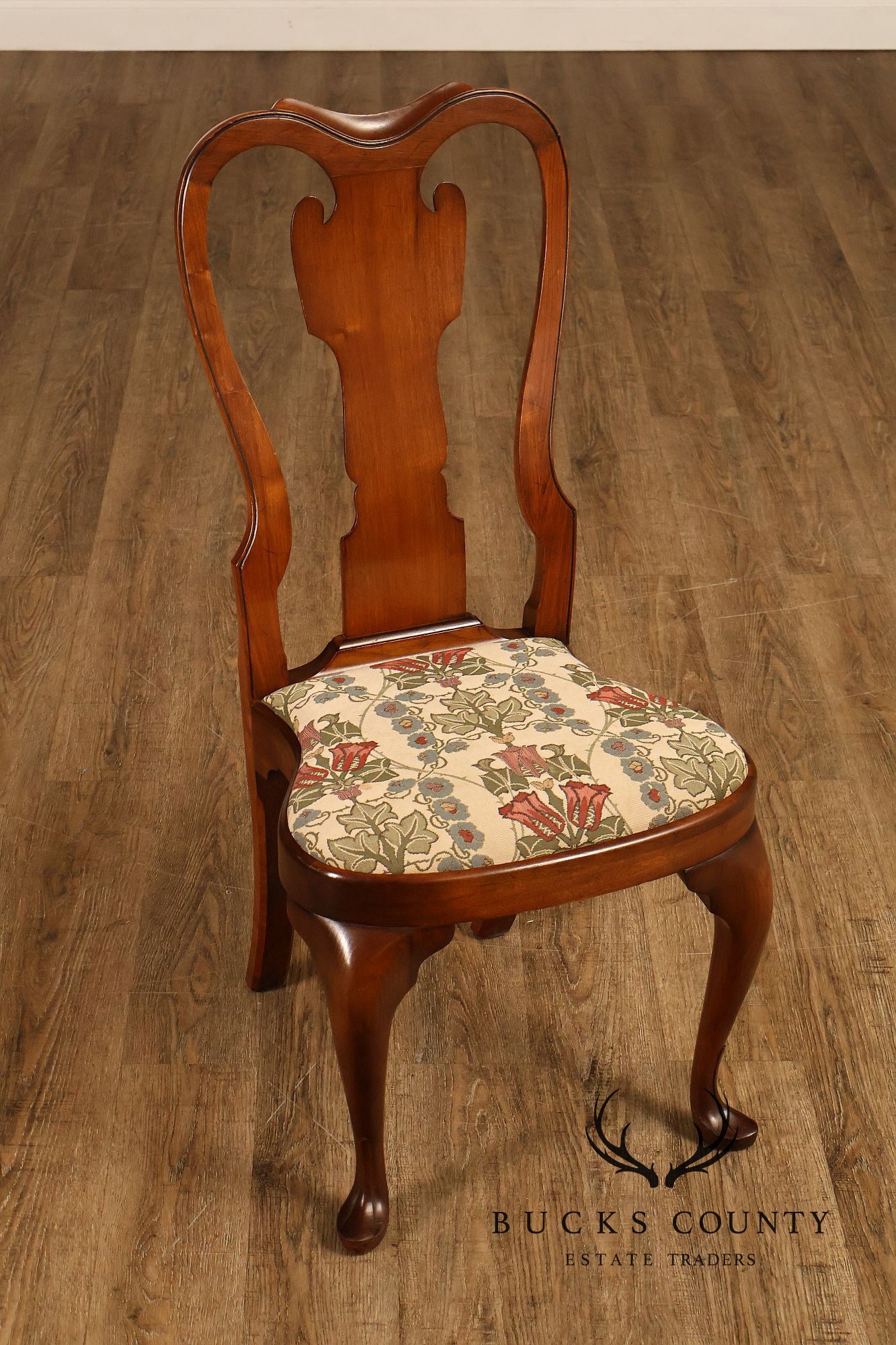 Saybolt Cleland Queen Anne Style Walnut Side Chair