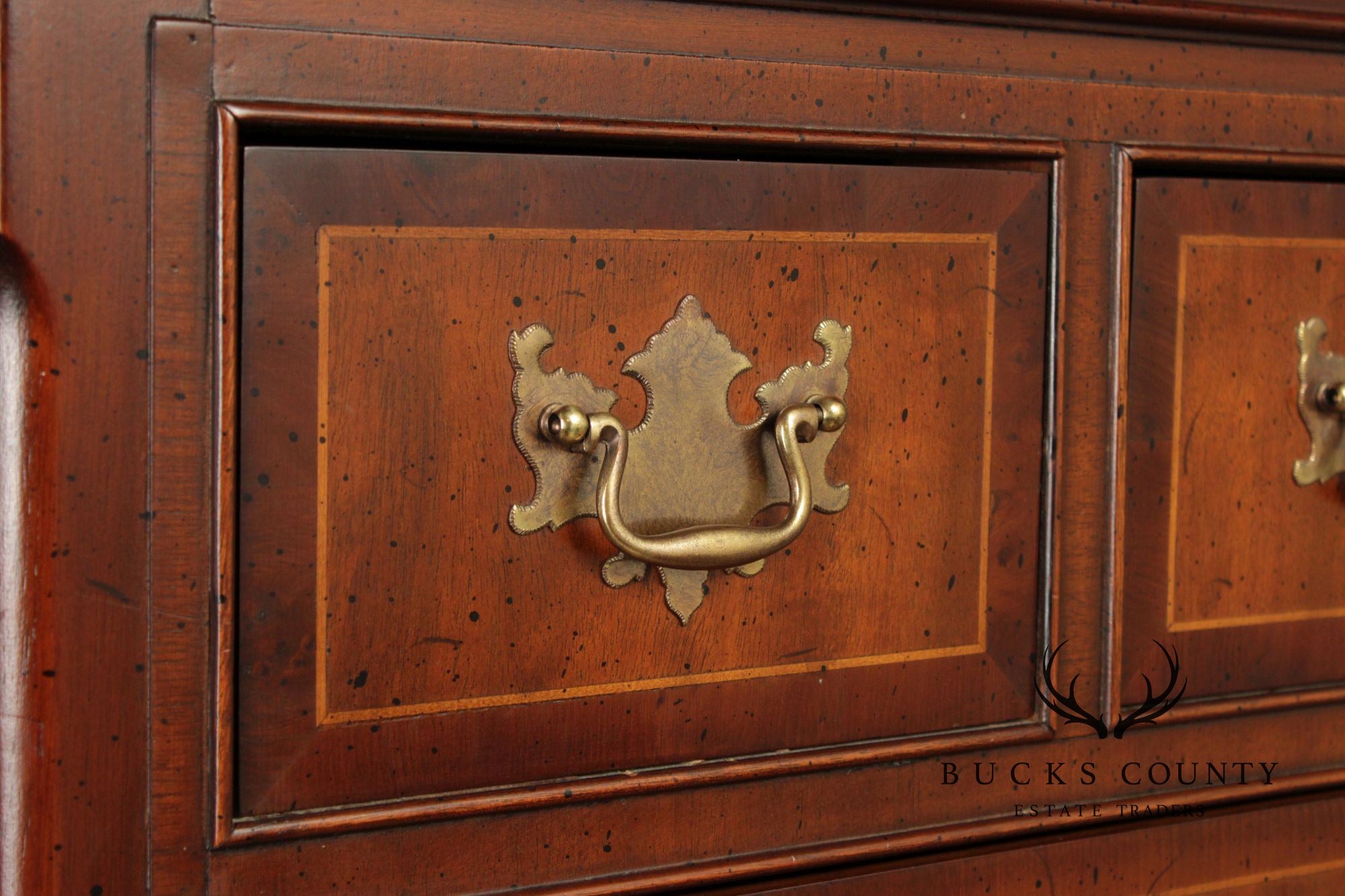 Drexel Wallace Nutting Collection Chippendale Style Mahogany Tall Chest