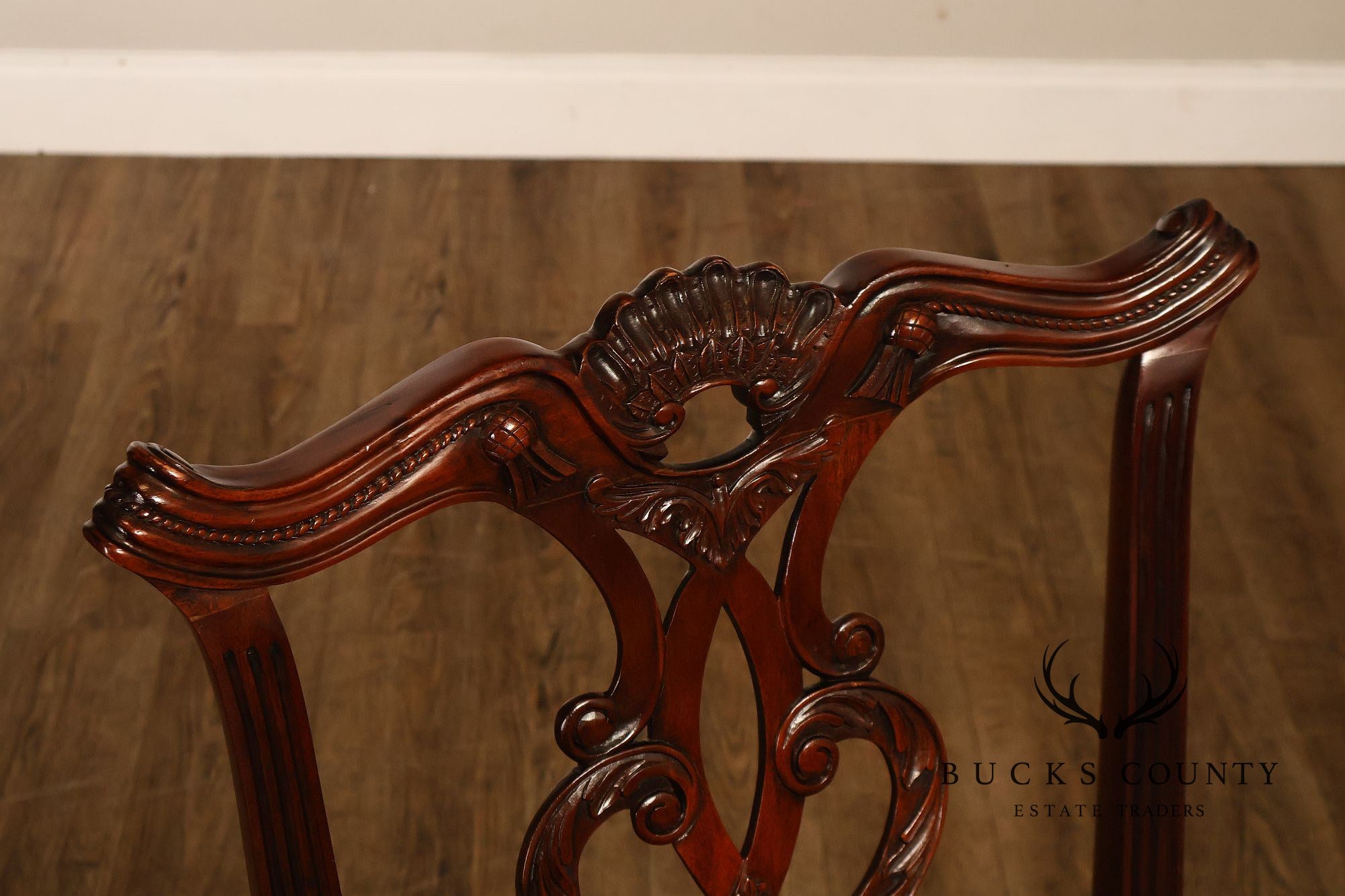 Henredon Chippendale Style Set of Six Mahogany Dining Chairs
