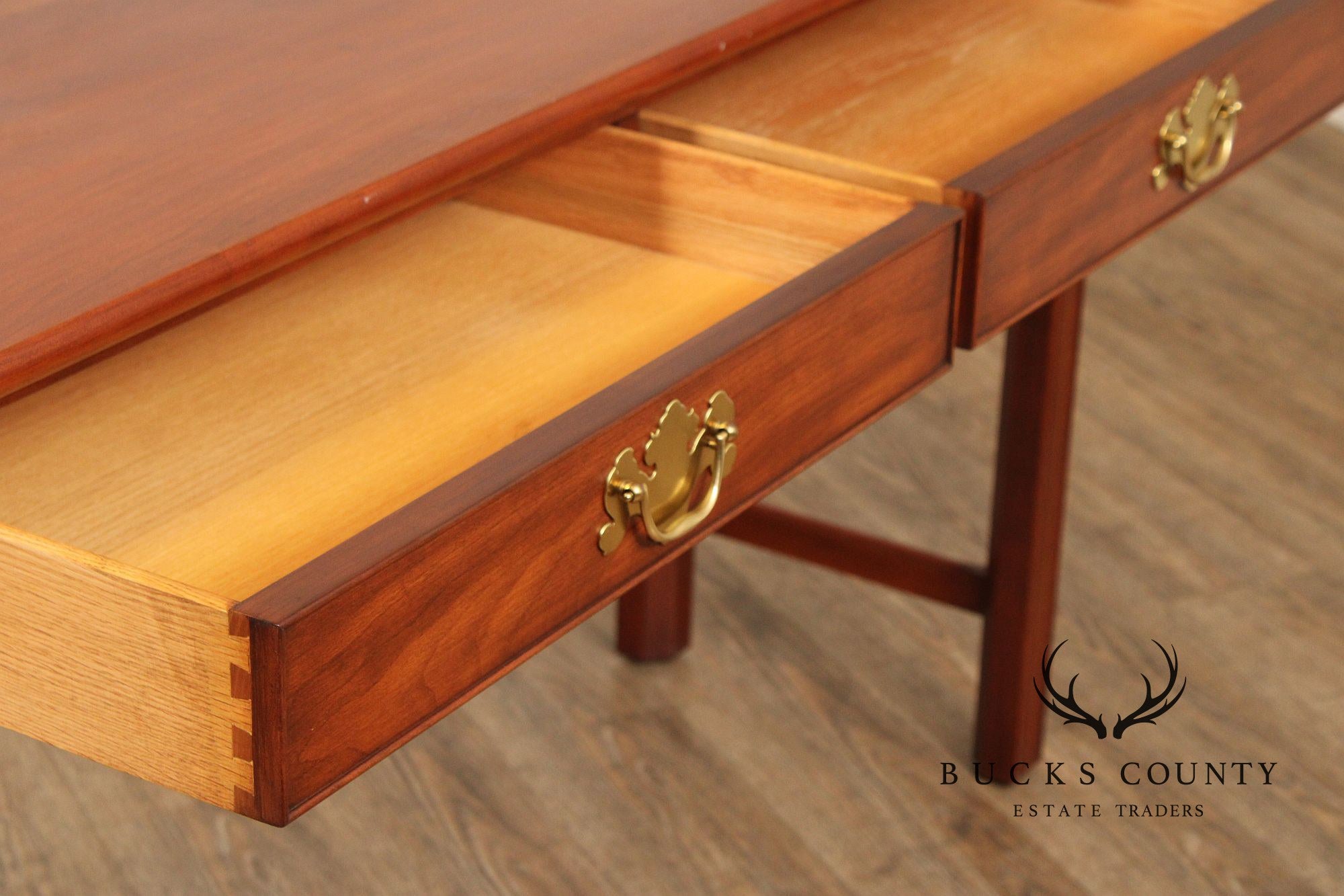 Henkel Harris Chippendale Style Cherry Console Table