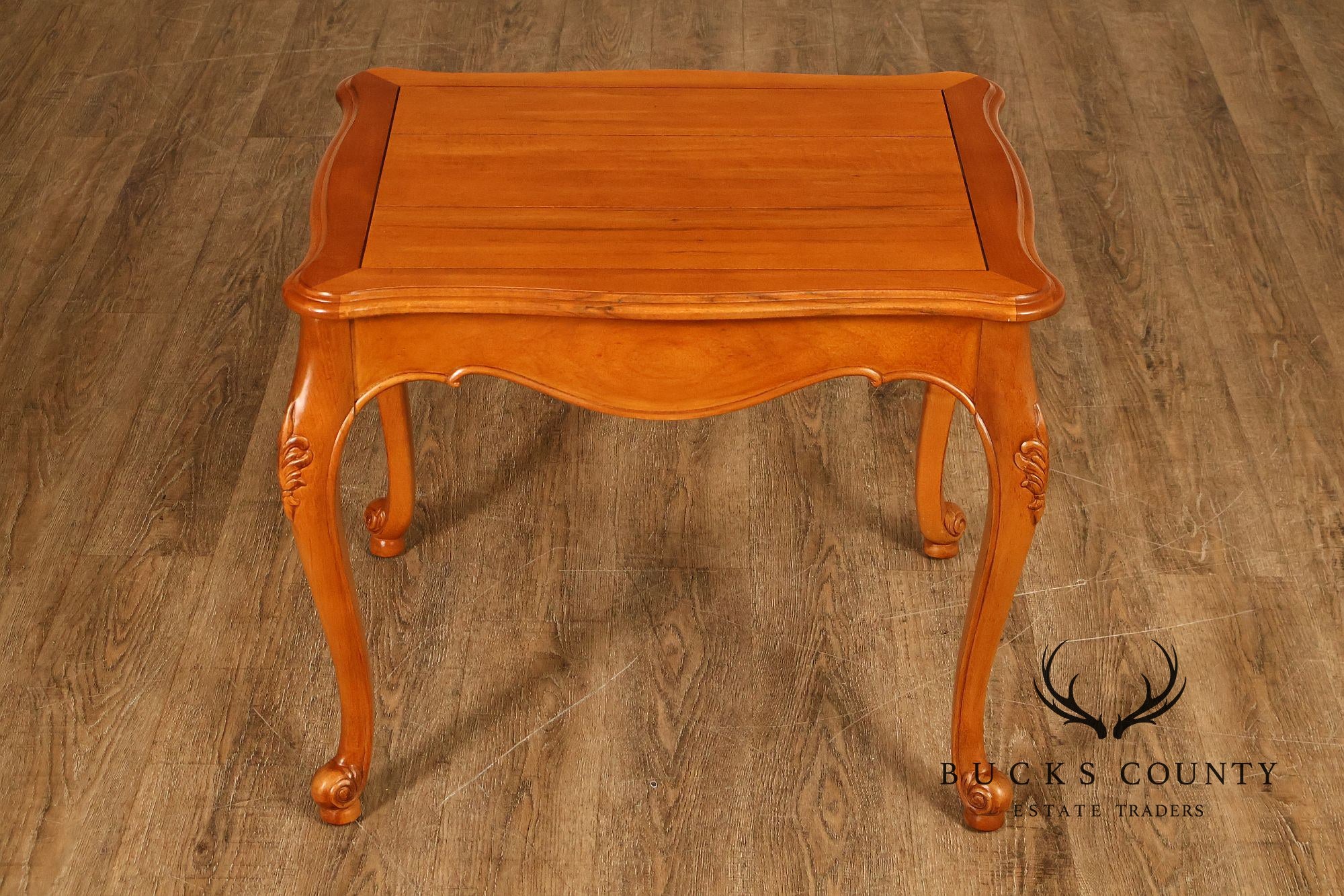 Ethan Allen Legacy Collection French Louis XV Style Pair Of End Tables