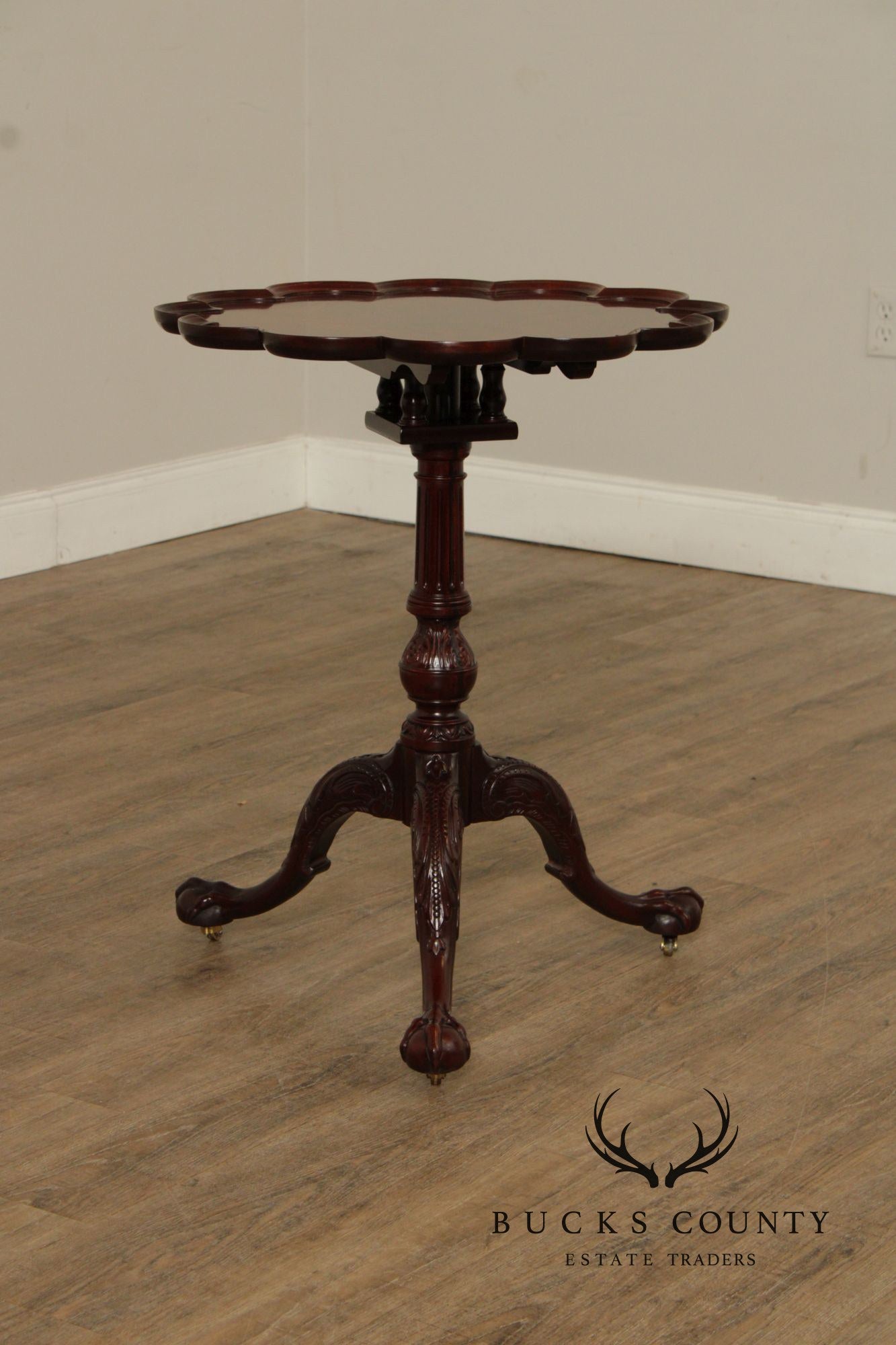 Baker Furniture Georgian Style Tilt Top Mahogany Tea Table