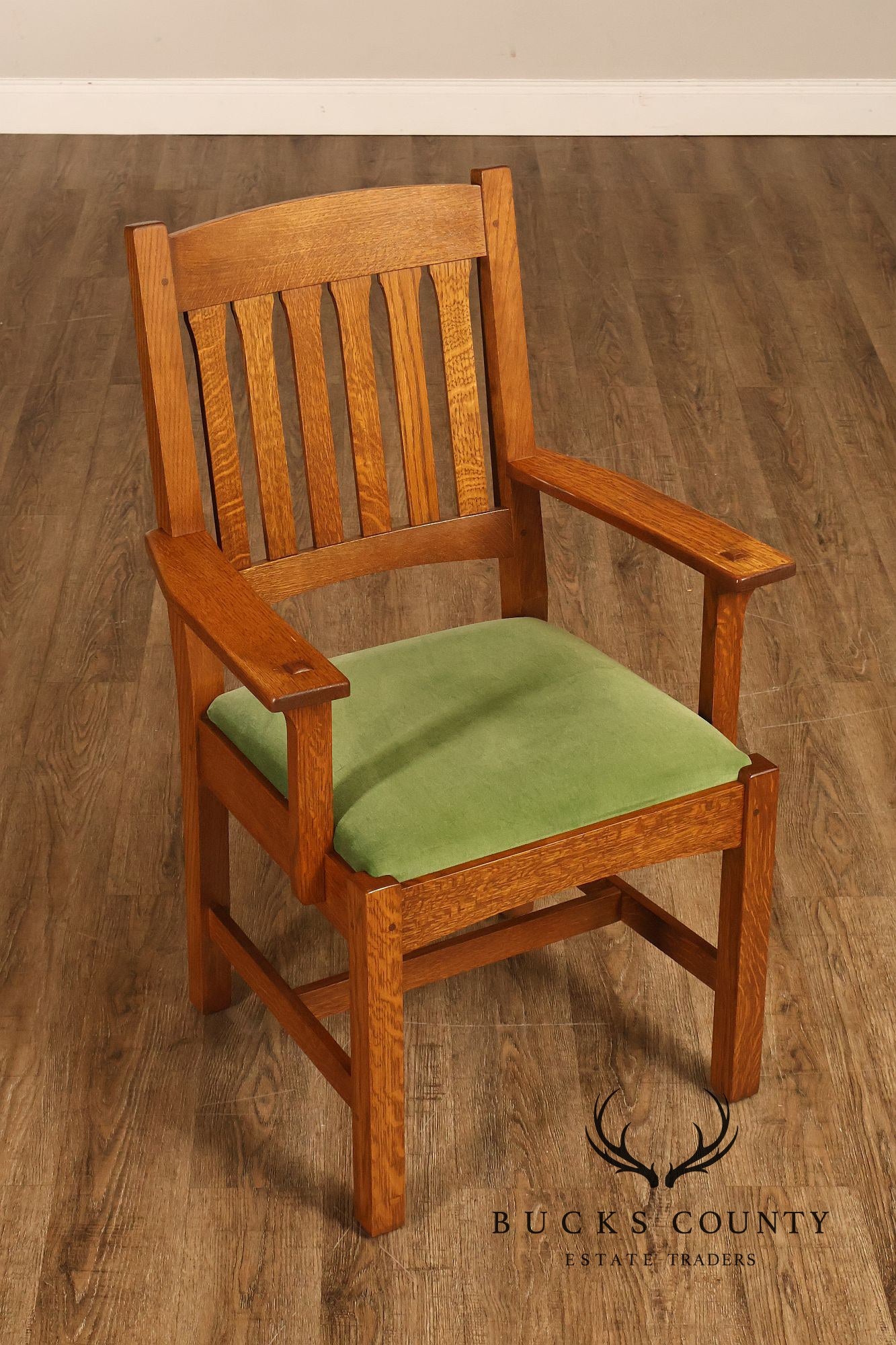 Stickley Mission Collection Set Of 8 Oak Cottage Dining Chairs In 35 Fayetteville Finish