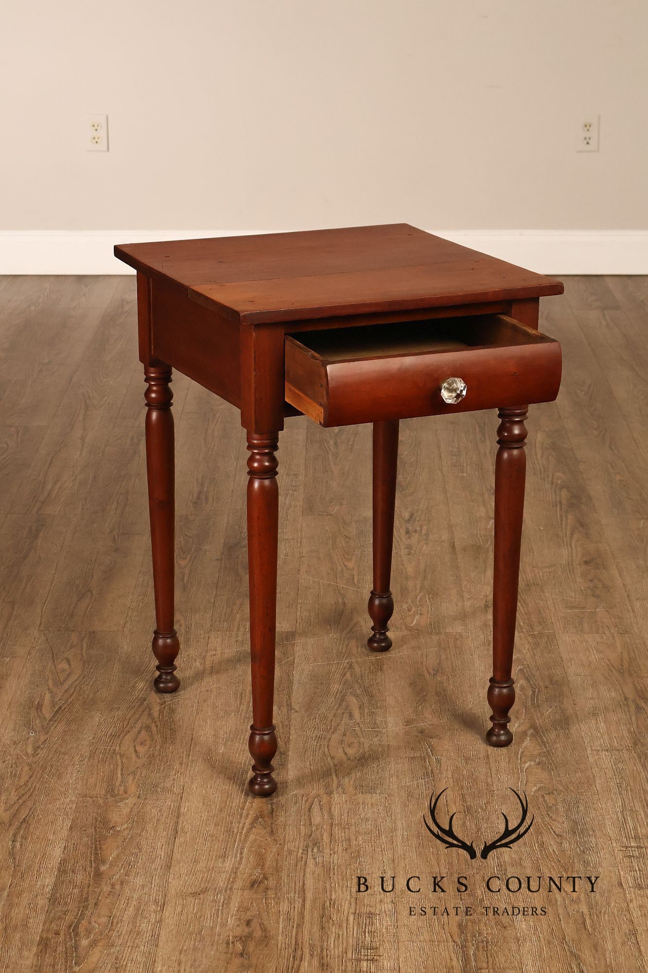 Antique American Empire Poplar Work Table