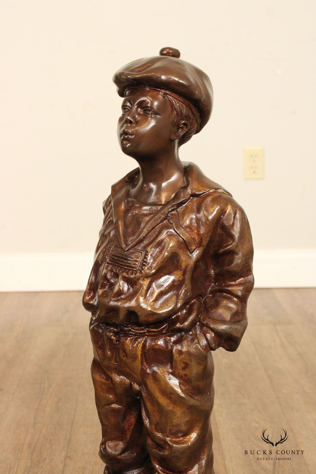 Whistling Boy 'Le Siffleur' Bronze Sculpture, After Victor Szczeblewski