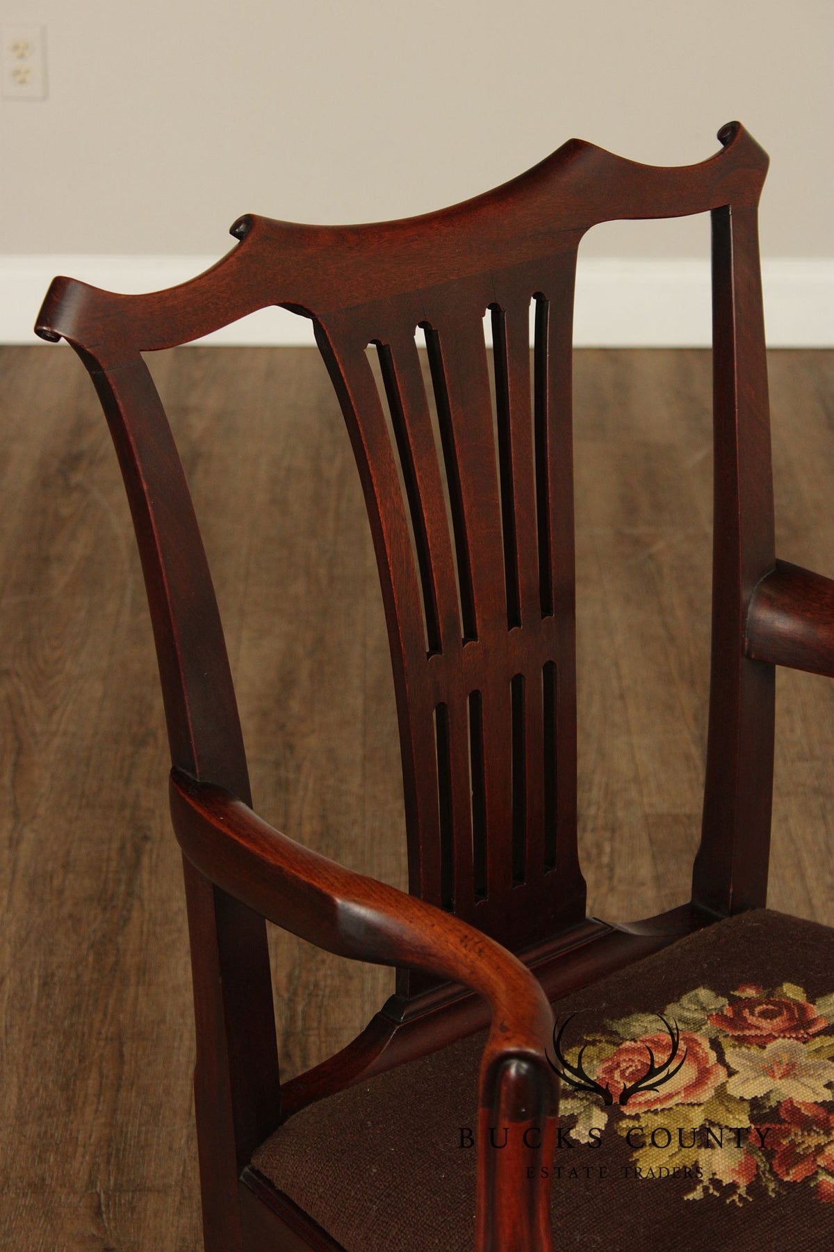 Antique Mahogany Georgian Style Armchair