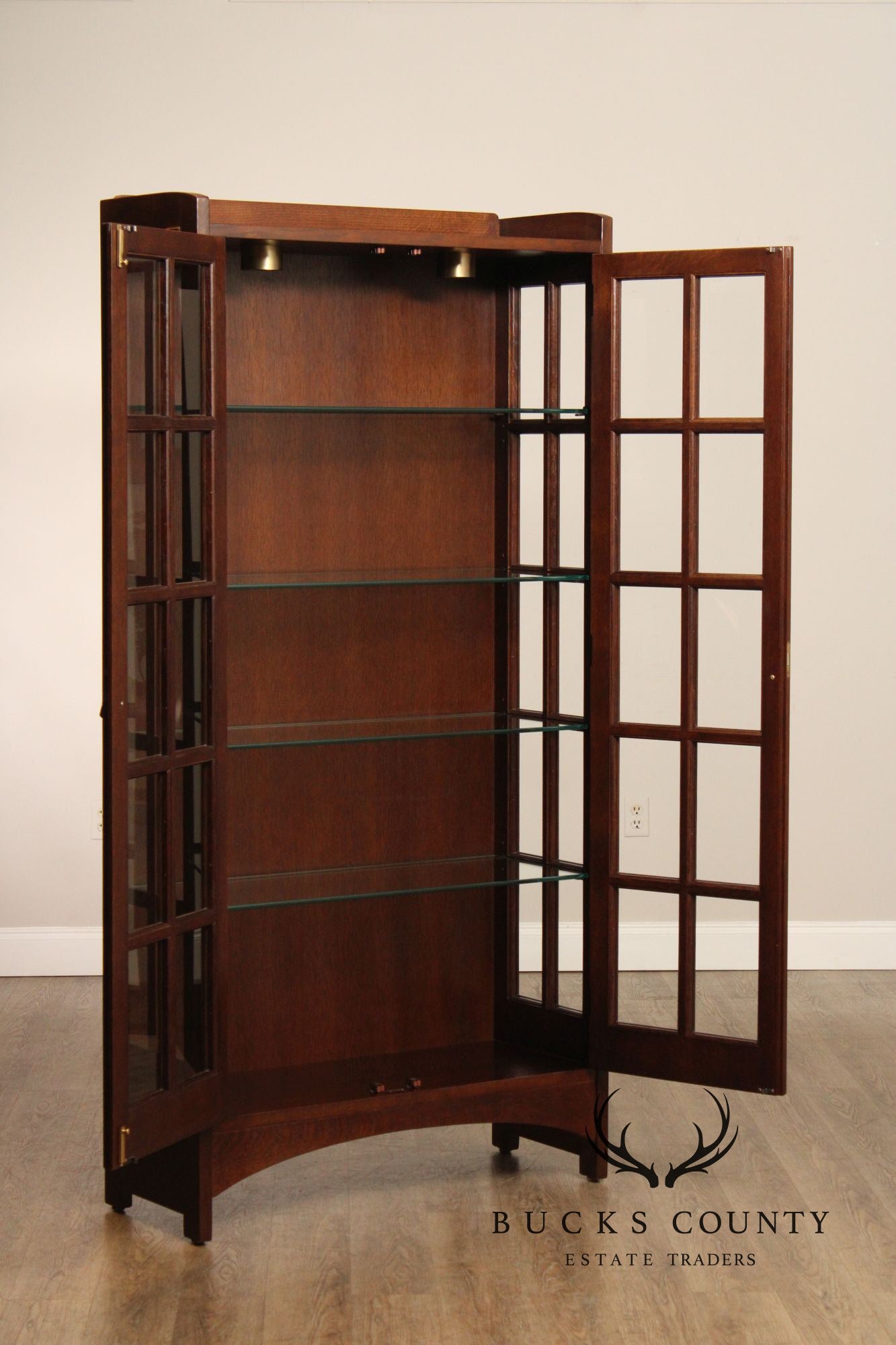 Stickley Mission Collection Oak Display Cabinet