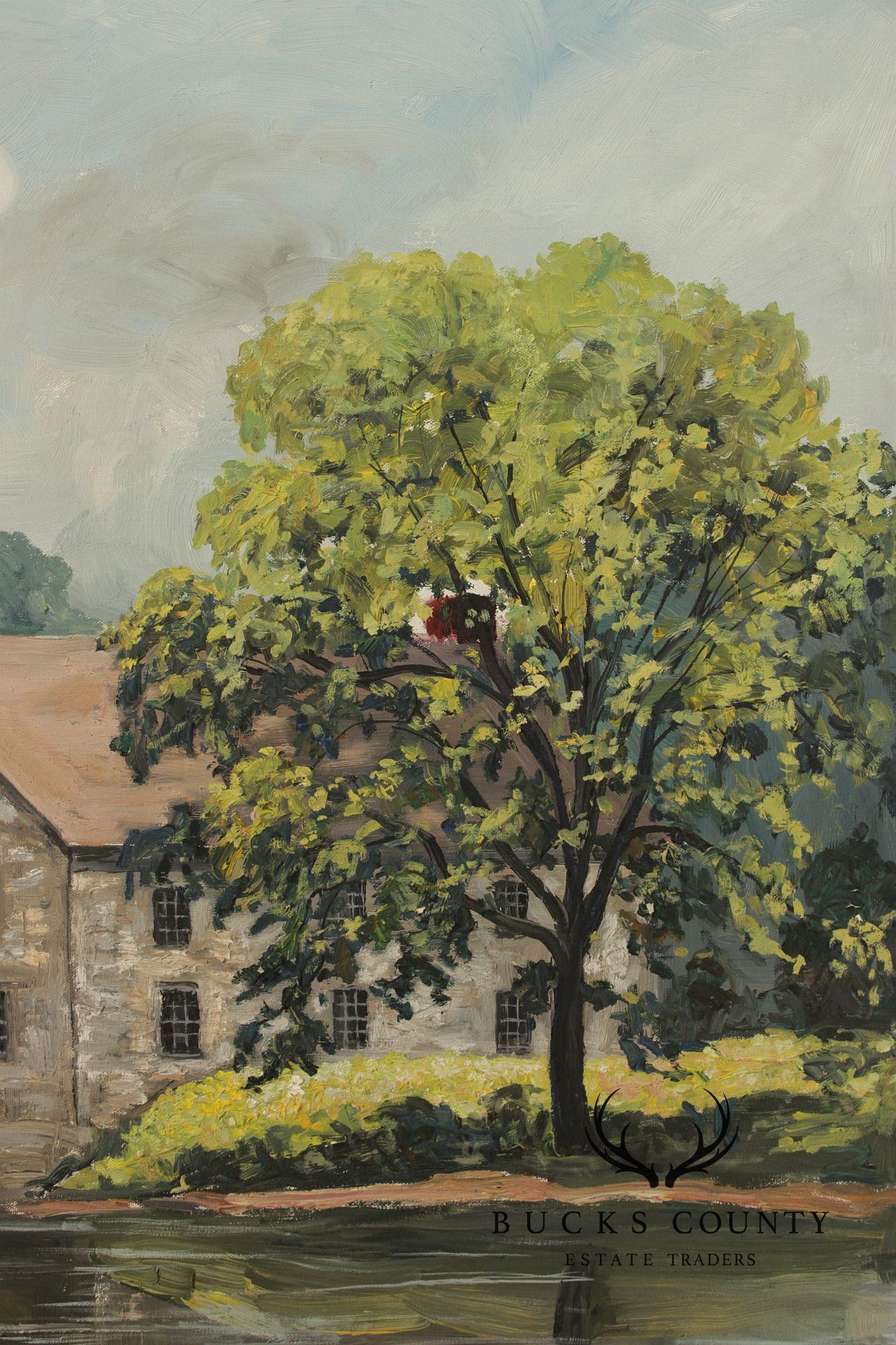 Harry Martin Book Pennsylvania Impressionist Oil Painting, Mill Pond
