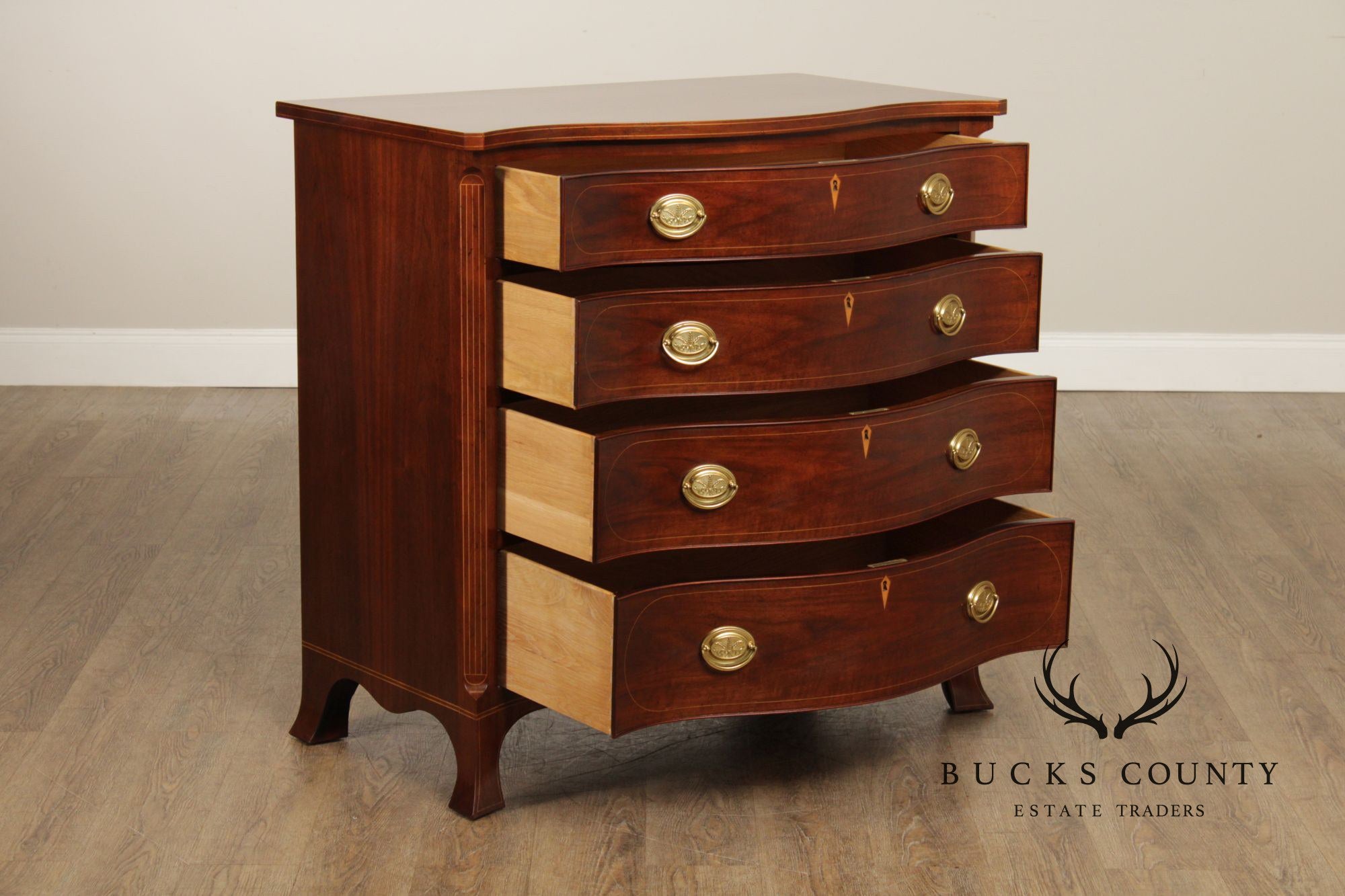 Baker Williamsburg Reproduction Mahogany Chest of Drawers