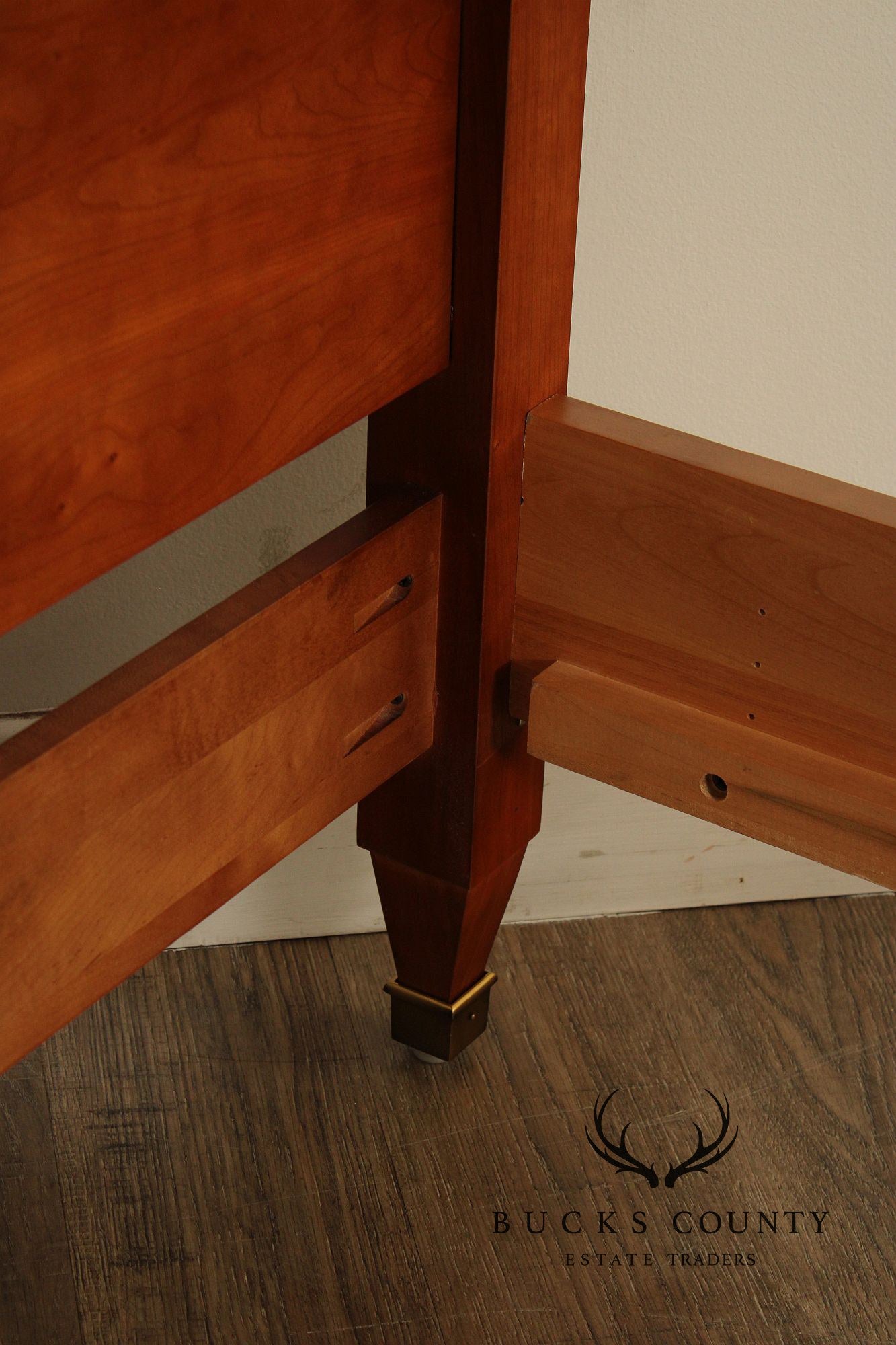 Harden Directoire Style Cherry Sleigh Queen Bed