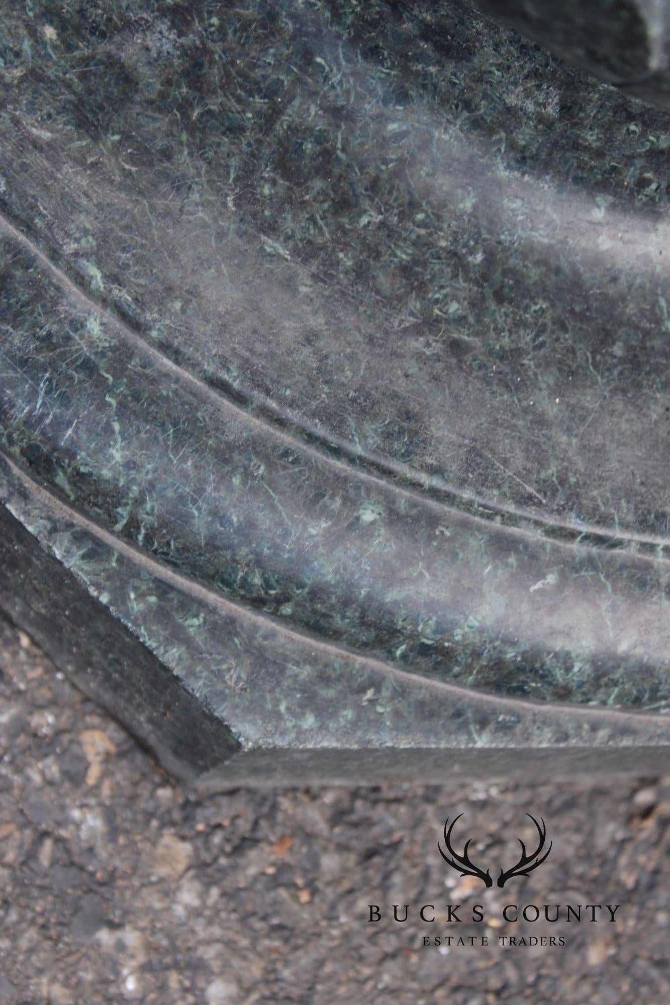 Vintage Carved Granite Pedestal Column