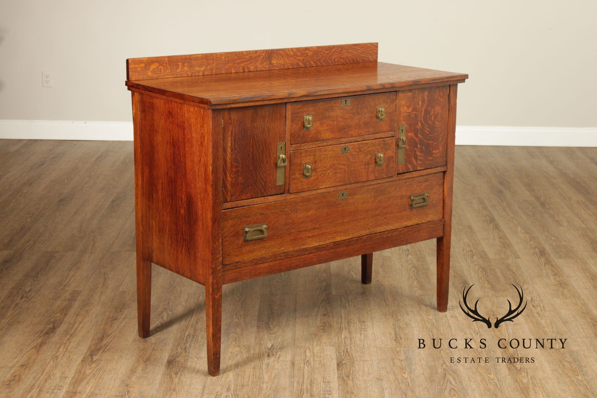 Leavens Furniture Antique Mission Oak Sideboard