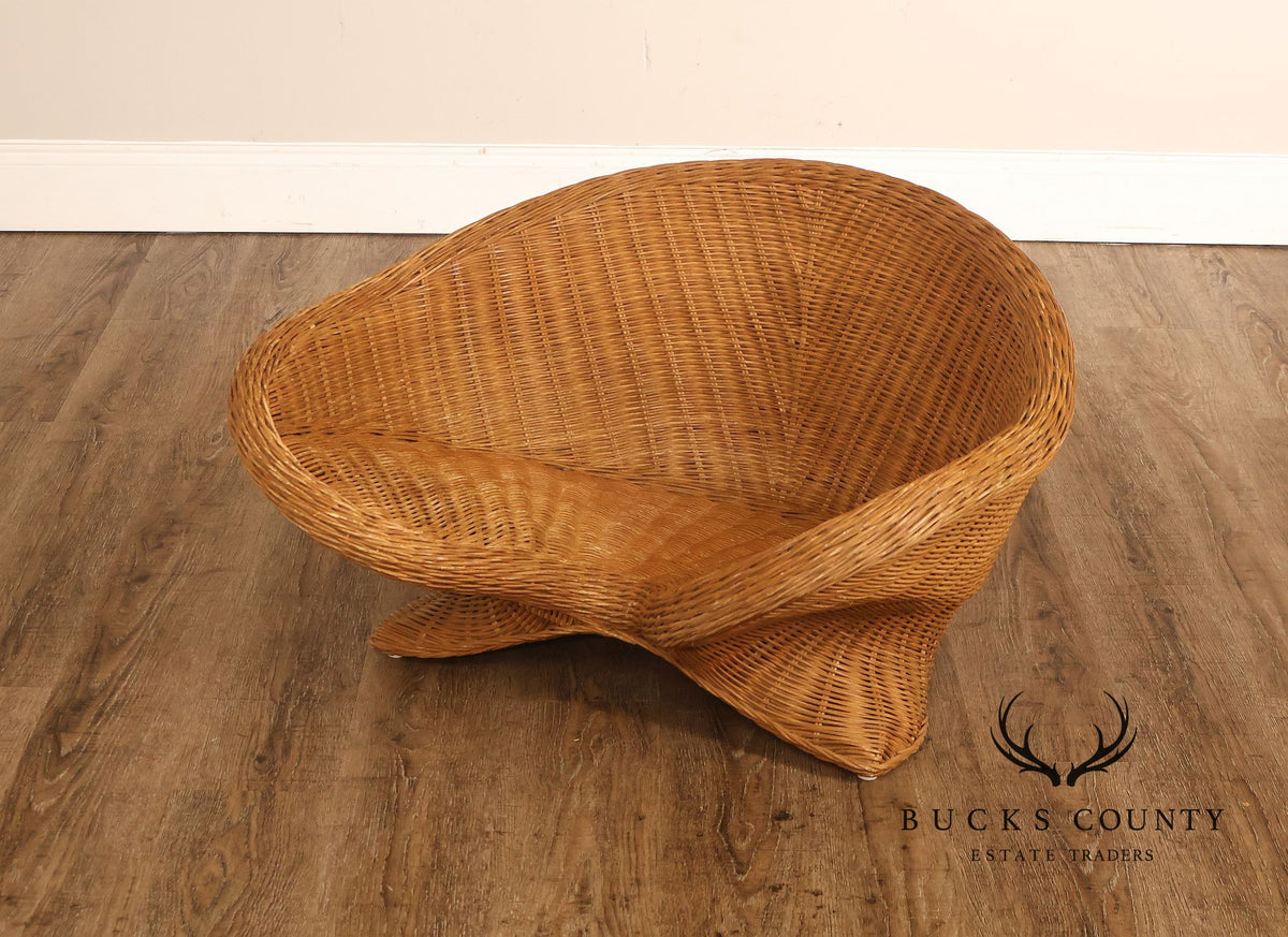Boho Style Wicker Lotus Chair