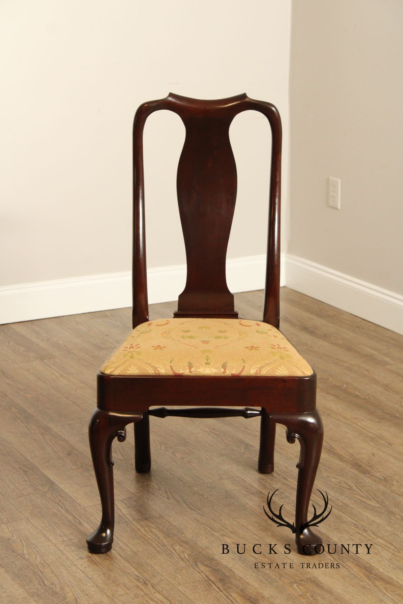 Stickley Williamsburg Reserve Set Of Six Mahogany Queen Anne Side Dining Chairs