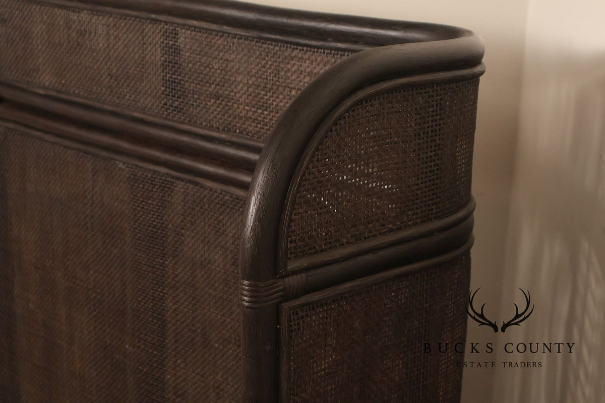 Arhaus Maya King Size Faux Bamboo And Cane Bed