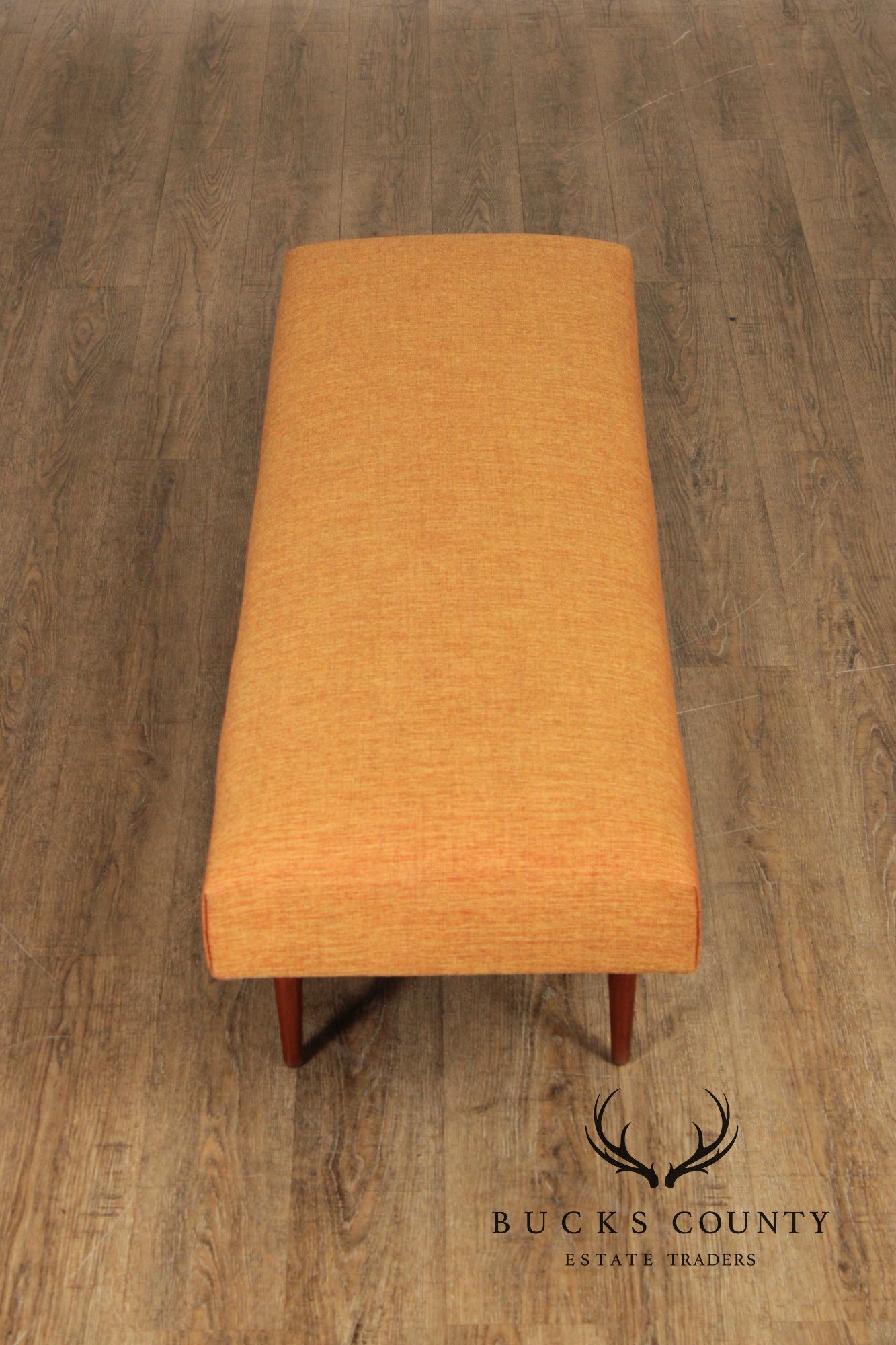 Mid Century Modern Upholstered Window Bench