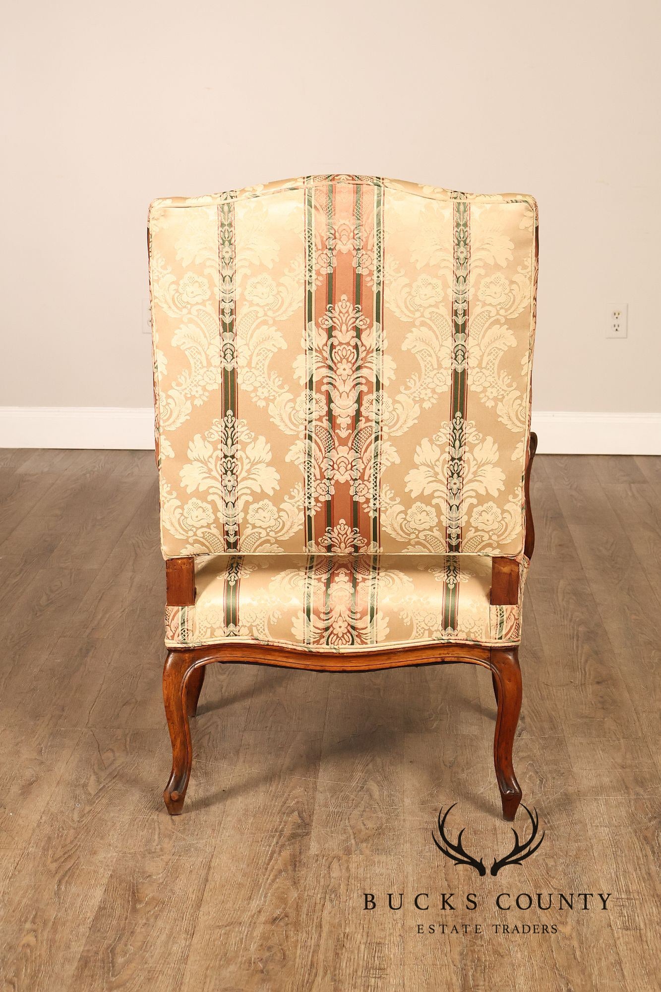French Louis XV Style Upholstered Armchair
