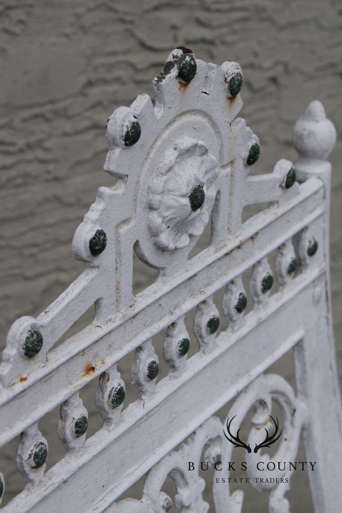 Antique Gothic Revival Cast Iron Garden Chair