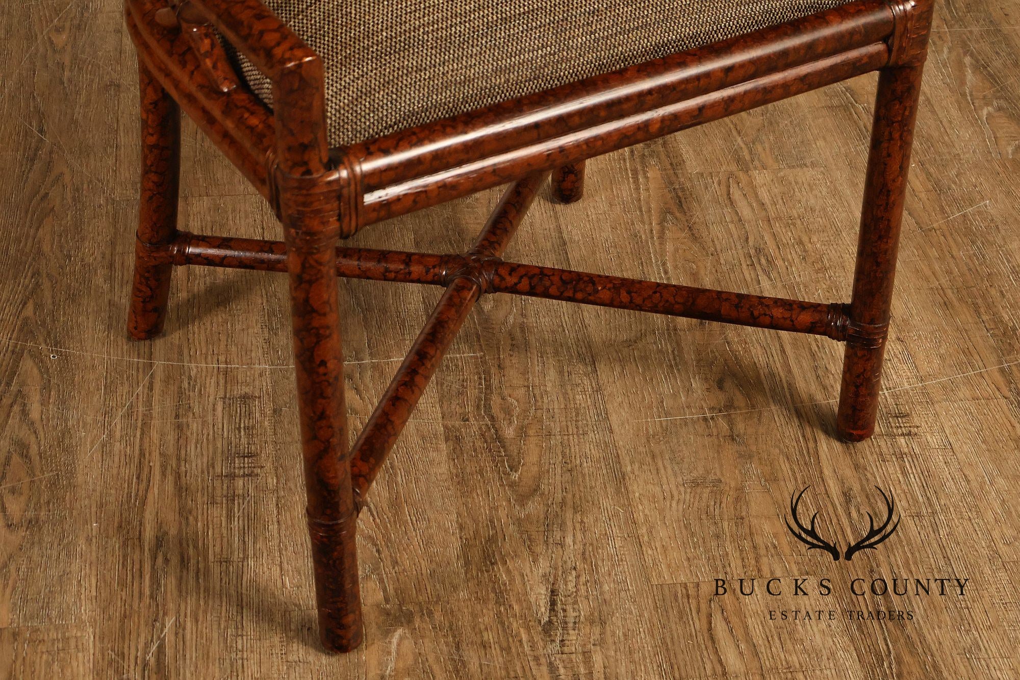 Ficks Reed Set of Four Woven Rattan Dining Chairs