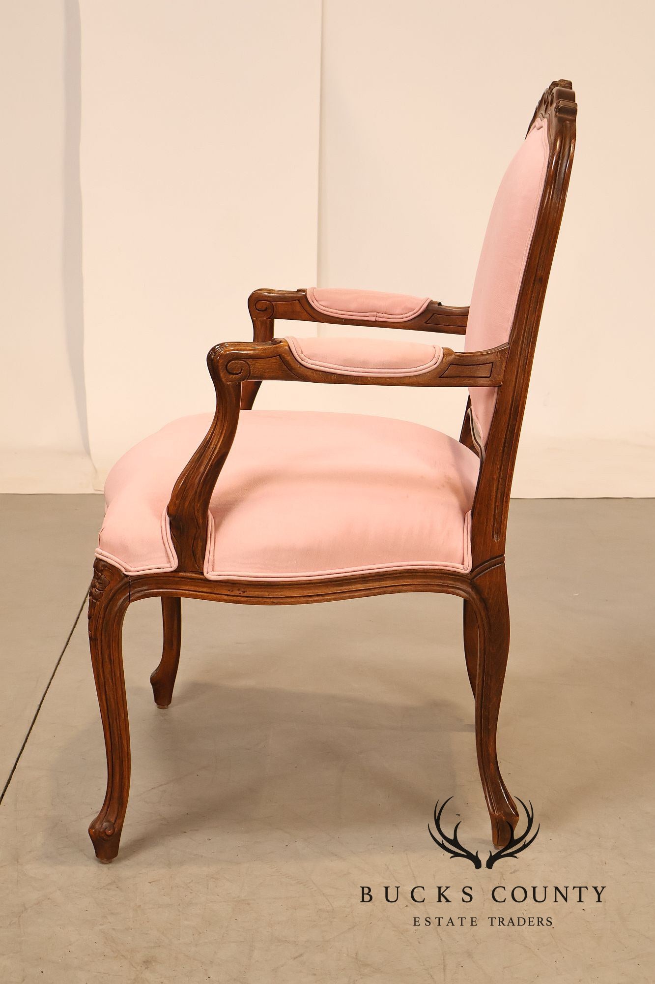Ethan Allen French Louis XV Style Fauteuil Armchair
