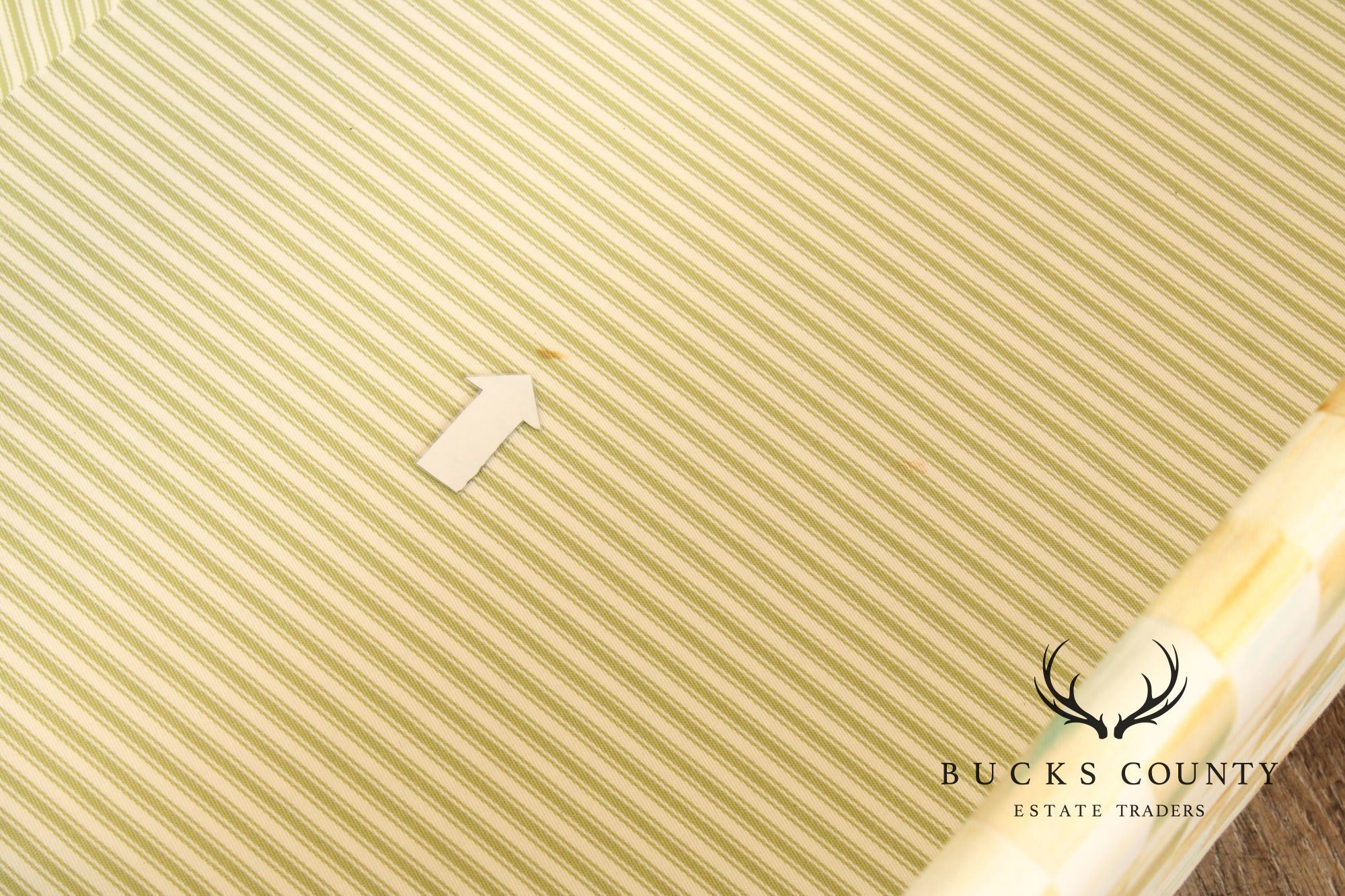 Mackenzie Childs Upholstered Storage Ottoman