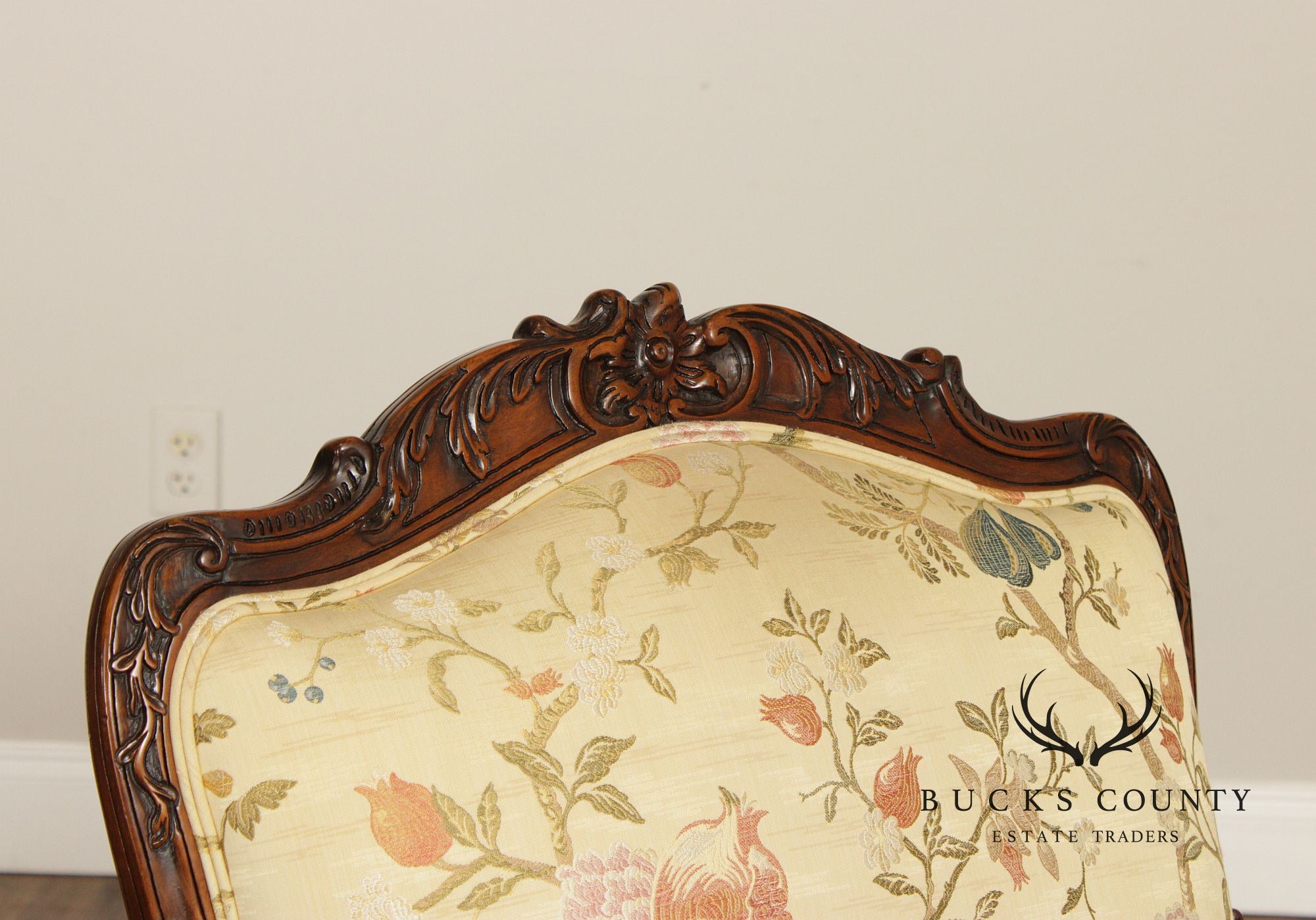 Beacon Hill French Louis XV Style Bergere Armchair