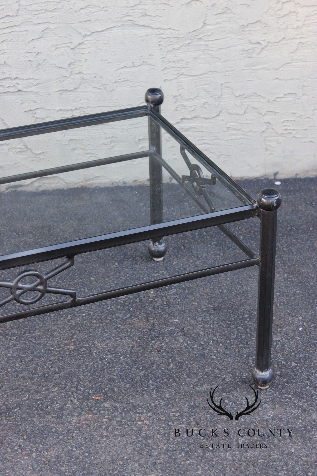Woodard Delphi Cast Aluminum Glass Top coffee Table