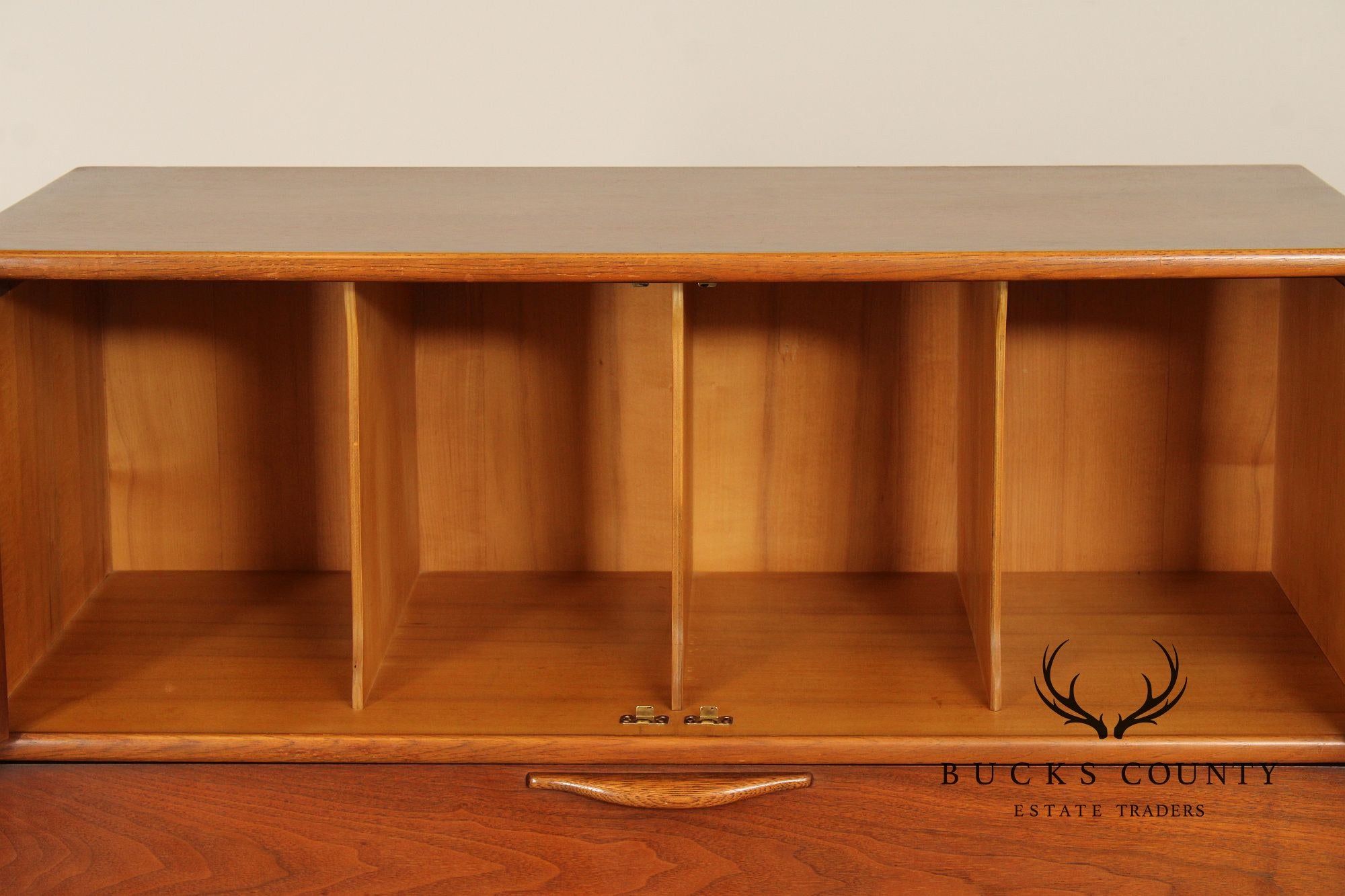 Lane Mid-Century Modern Walnut High Chest With Doors