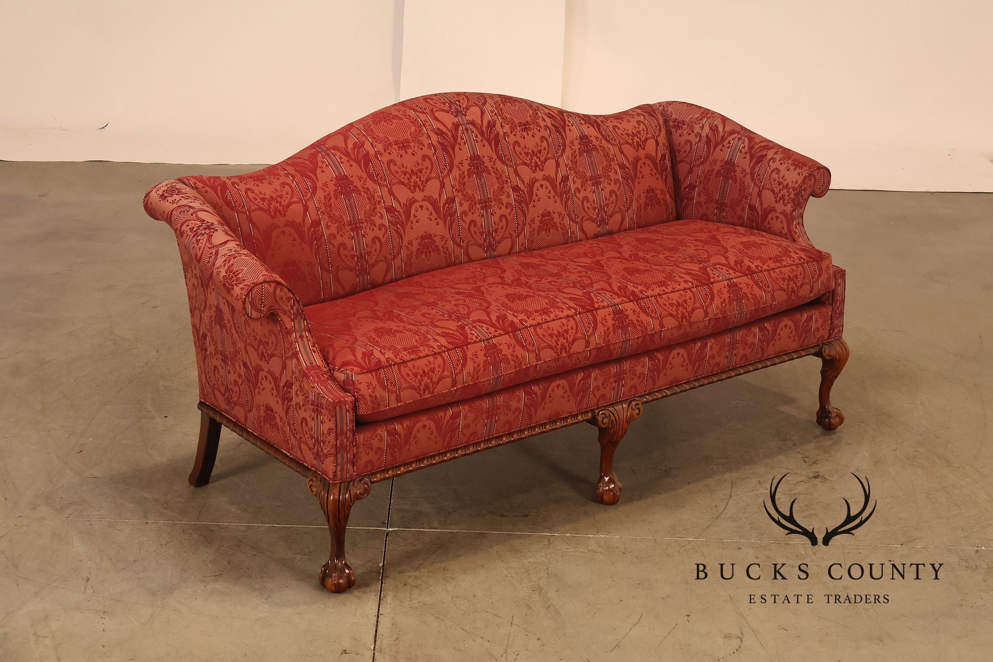 Hickory Chair 'Historical James River Plantations' Pair of Mahogany Sofas