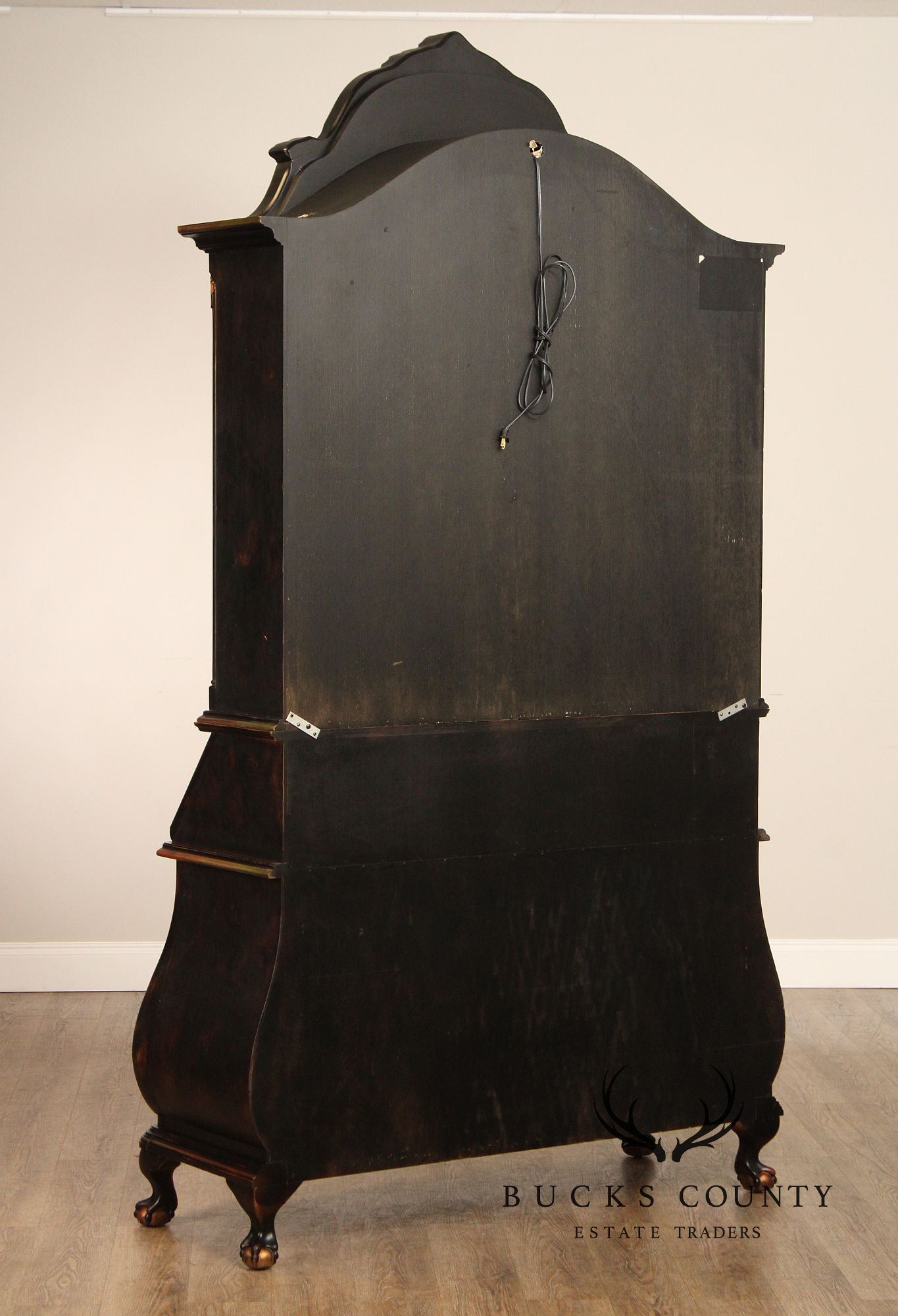 Hekman Italian Rococo Style Bombe Secretary Writing Desk